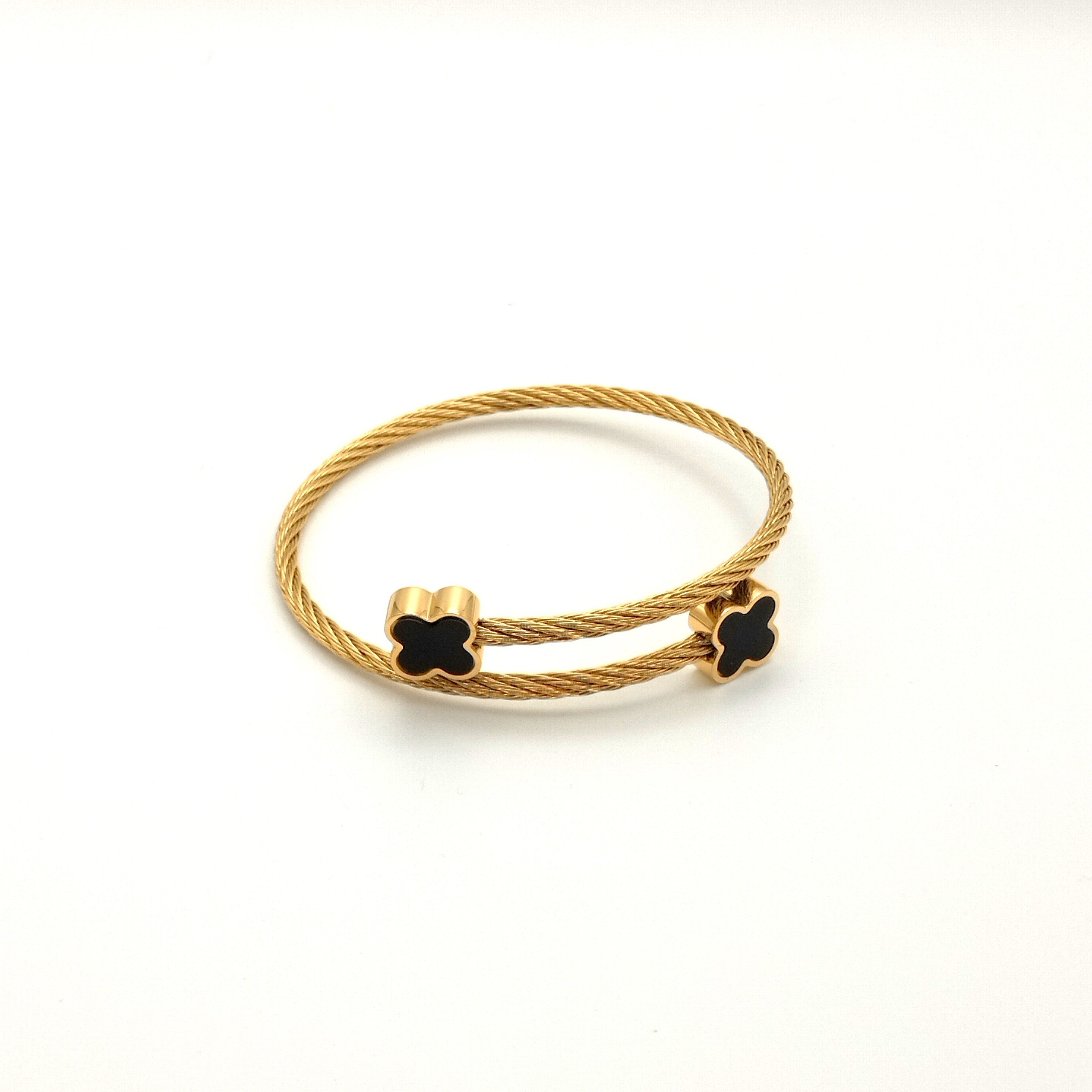 Χειροπέδα με πλεξούδα και σταυρό