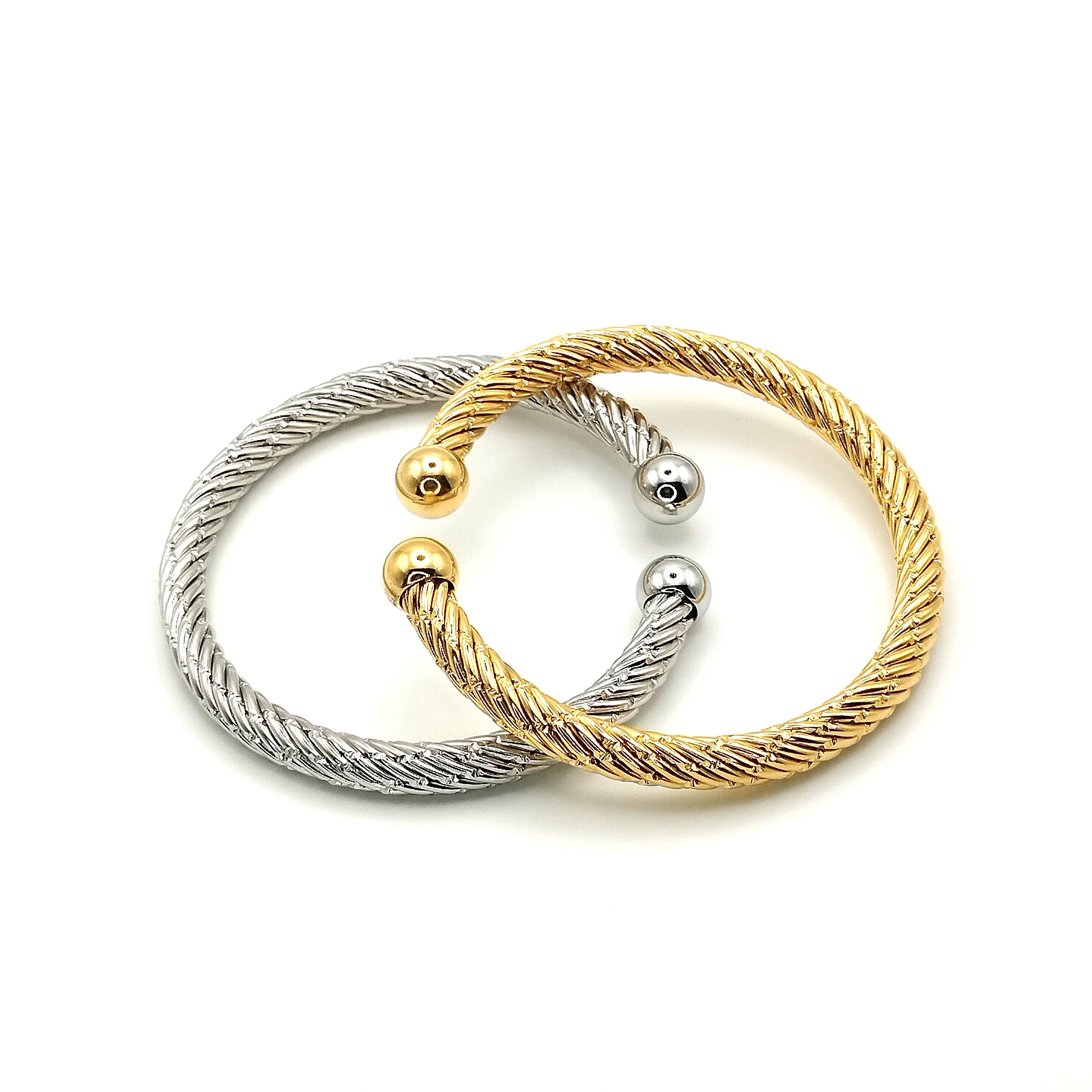 Χειροπέδα με χοντρή πλεξούδα