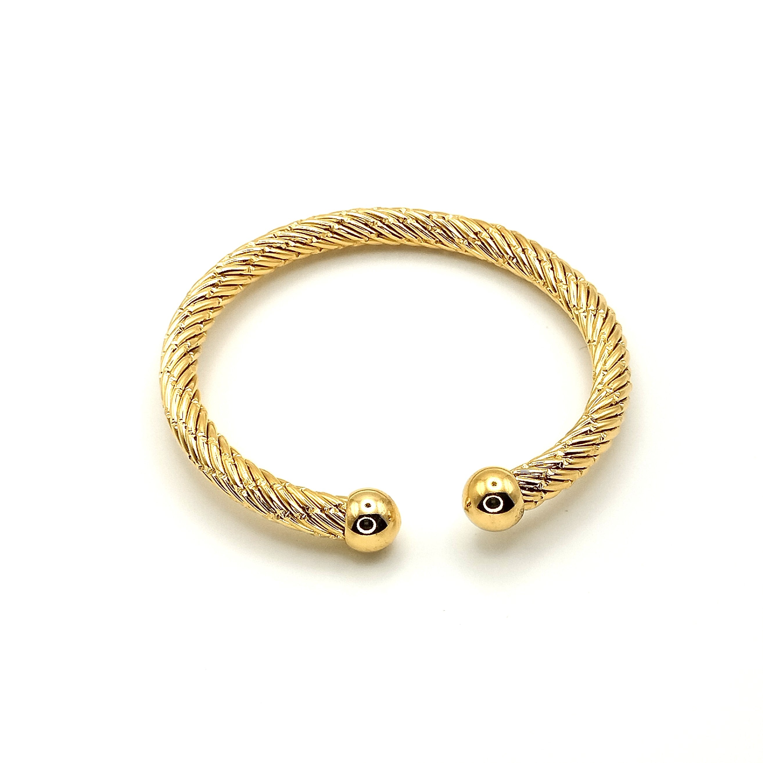 Χειροπέδα με χοντρή πλεξούδα