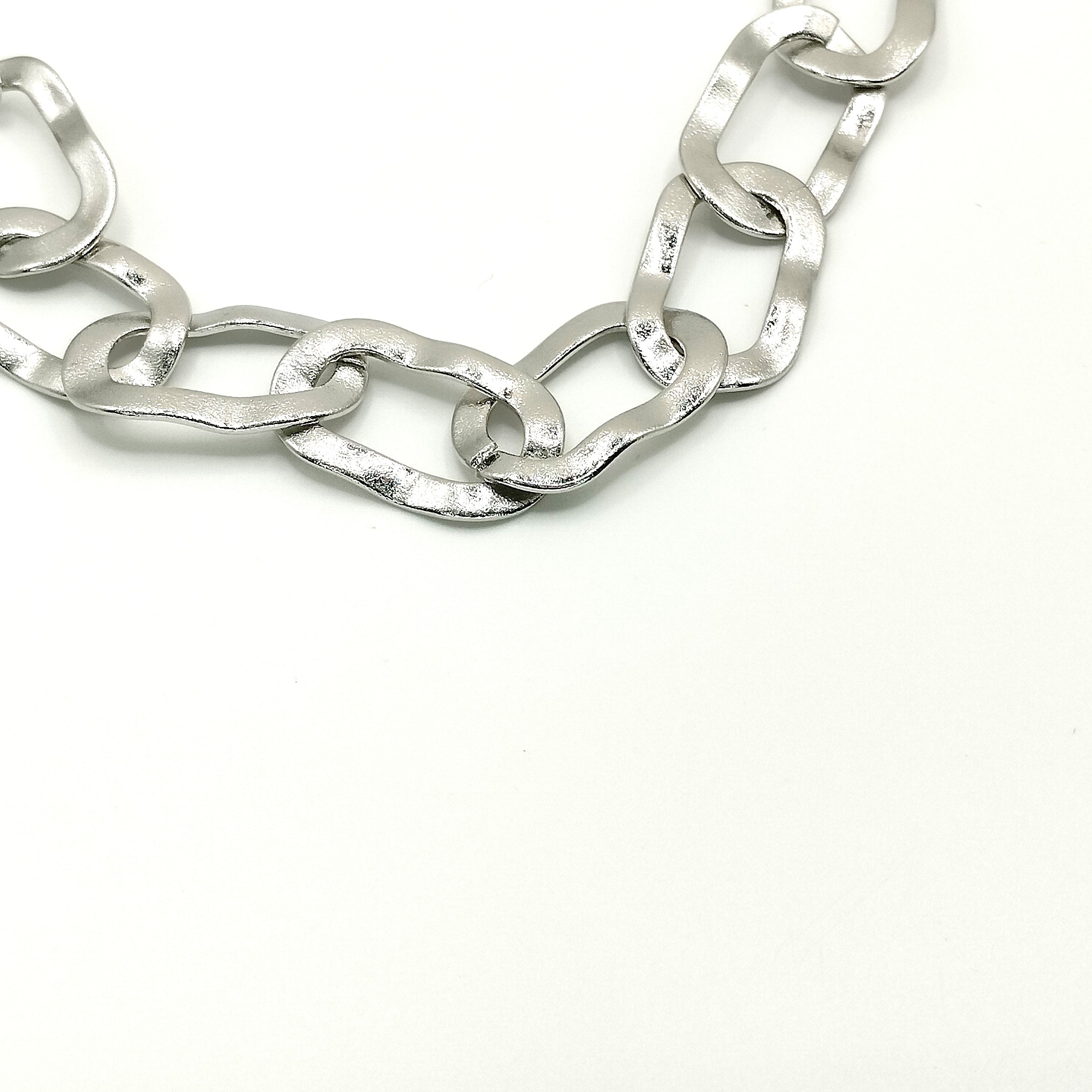 Βραχιόλι πλακέ μεγάλη καδένα