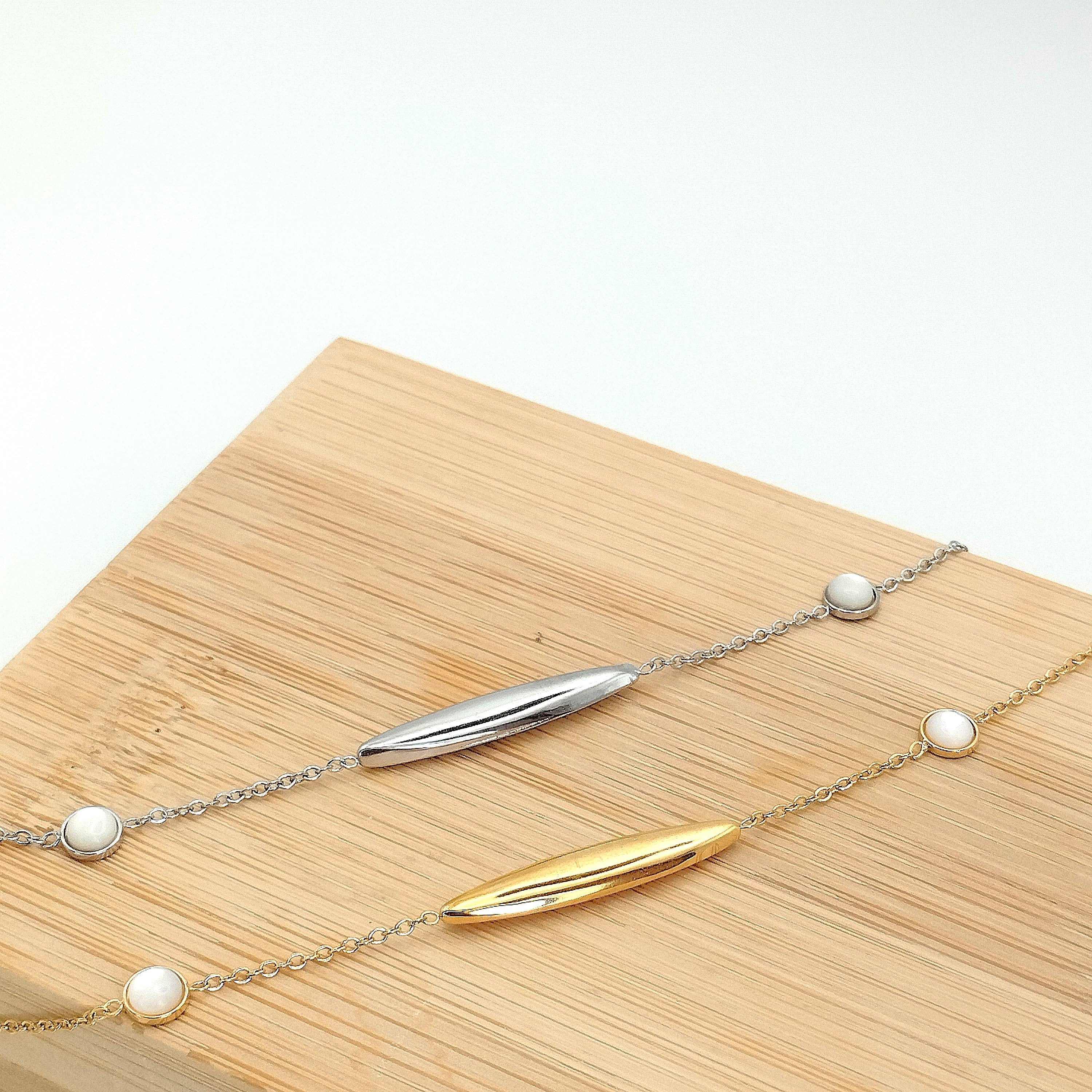 Βραχιόλι minimal με μαργαριτάρια