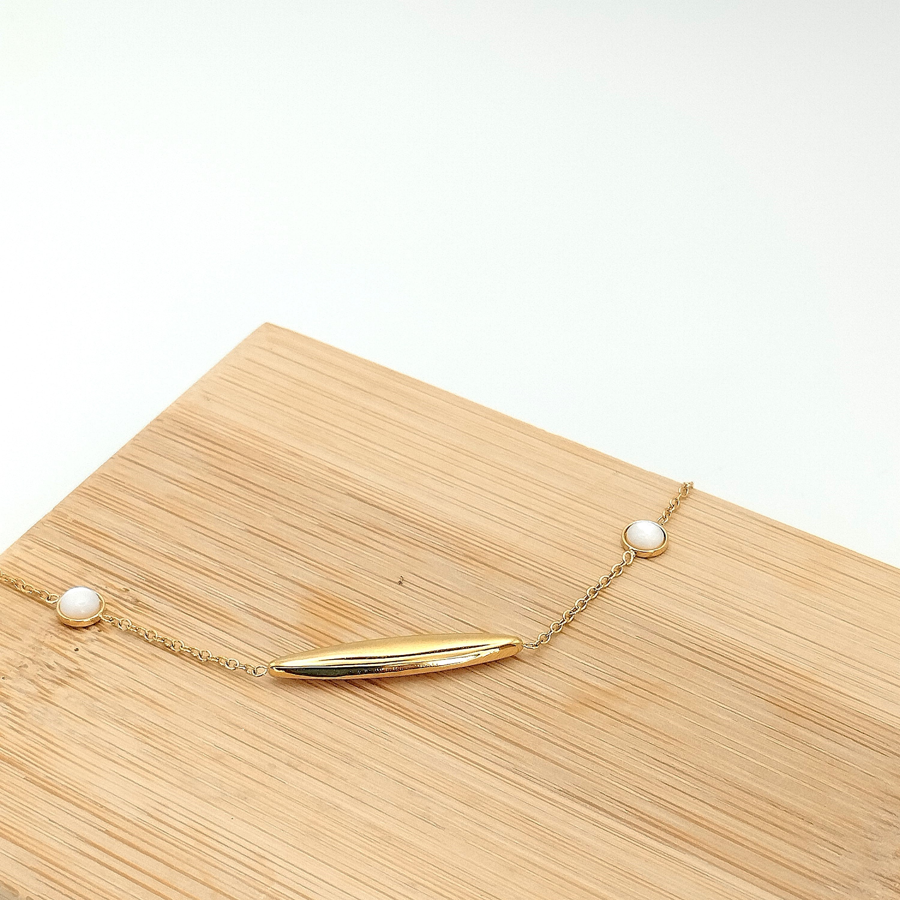 Βραχιόλι minimal με μαργαριτάρια