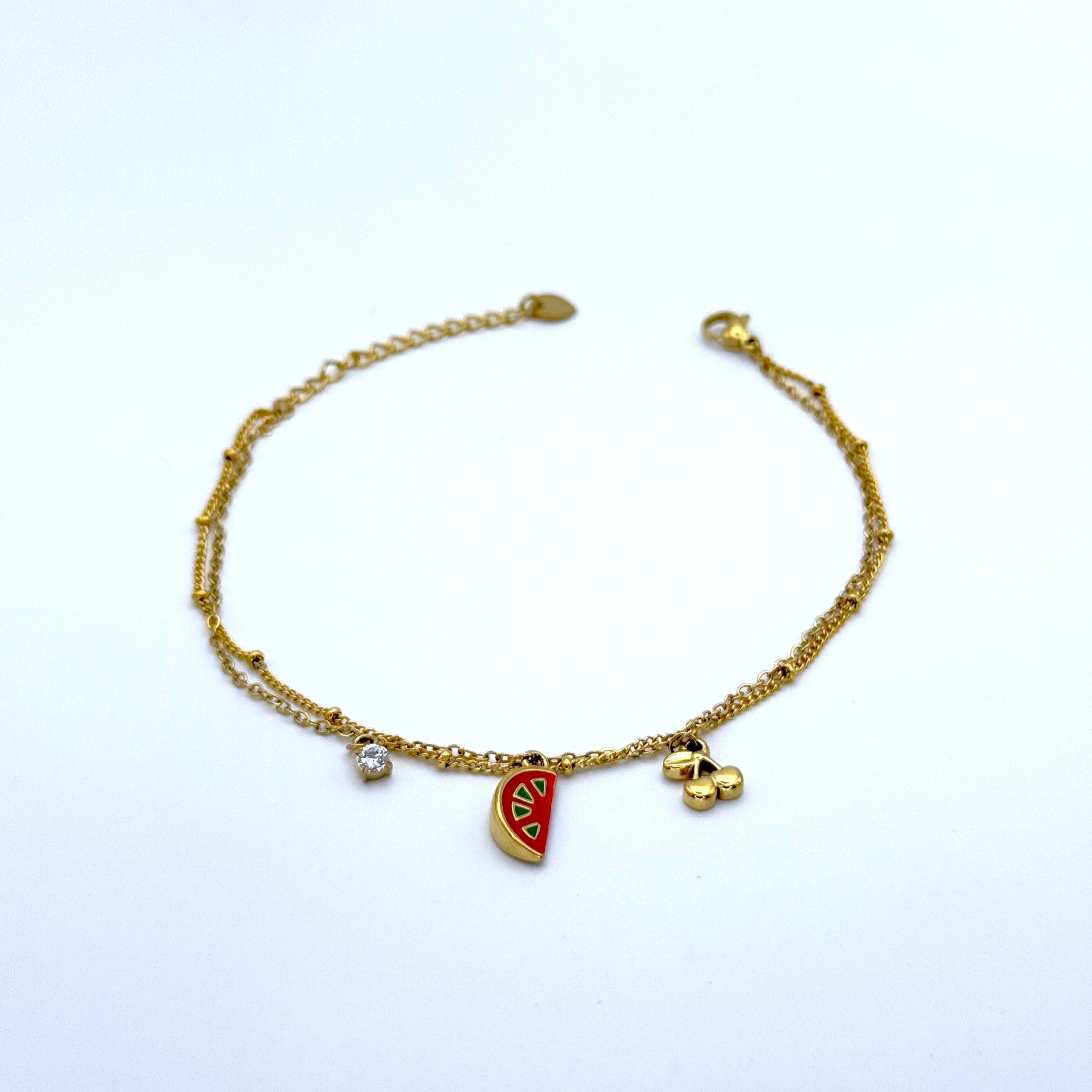 Βραχιόλι Ποδιού Καρπουζάκι