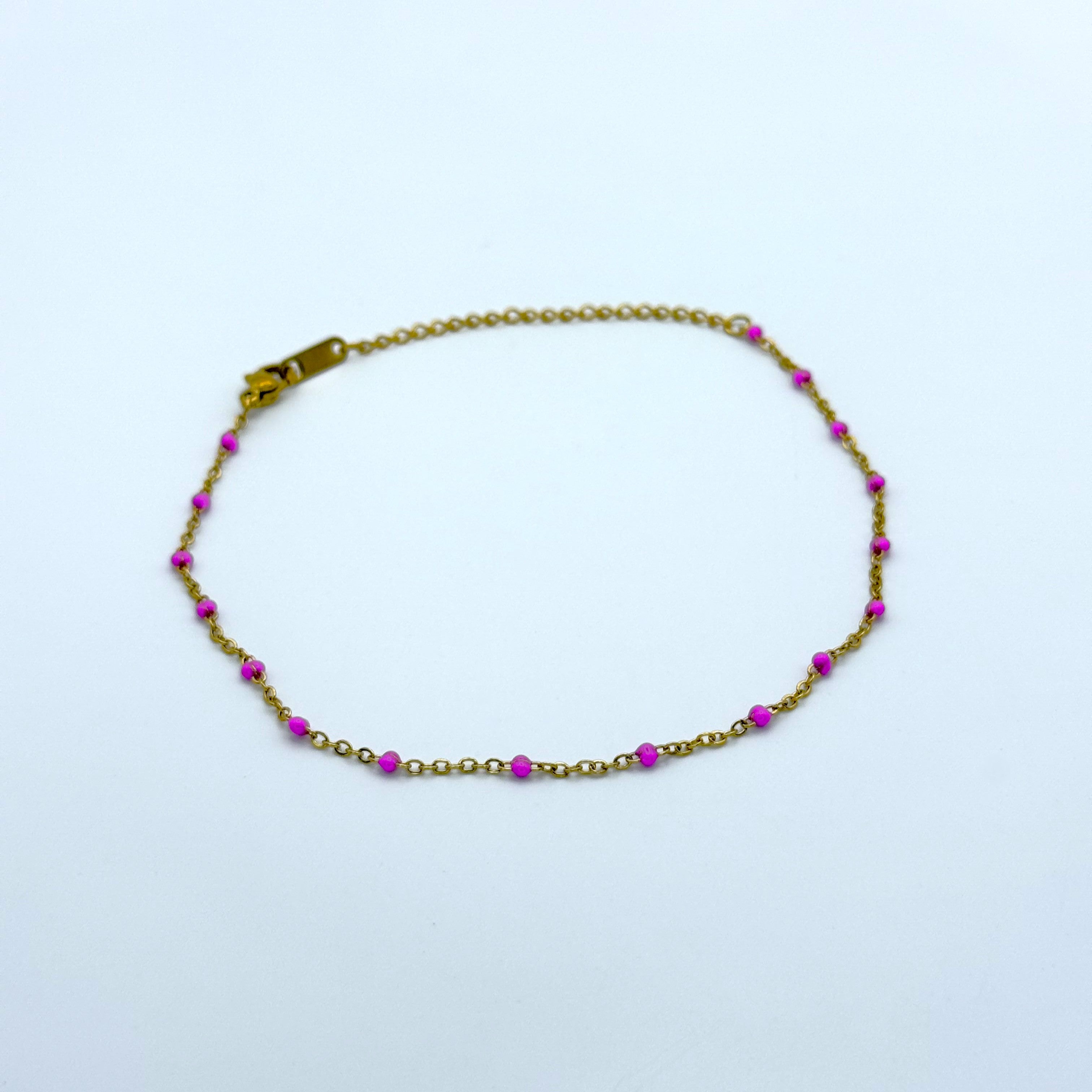 Βραχιόλι Ποδιού Με Πετρούλες Μικρές