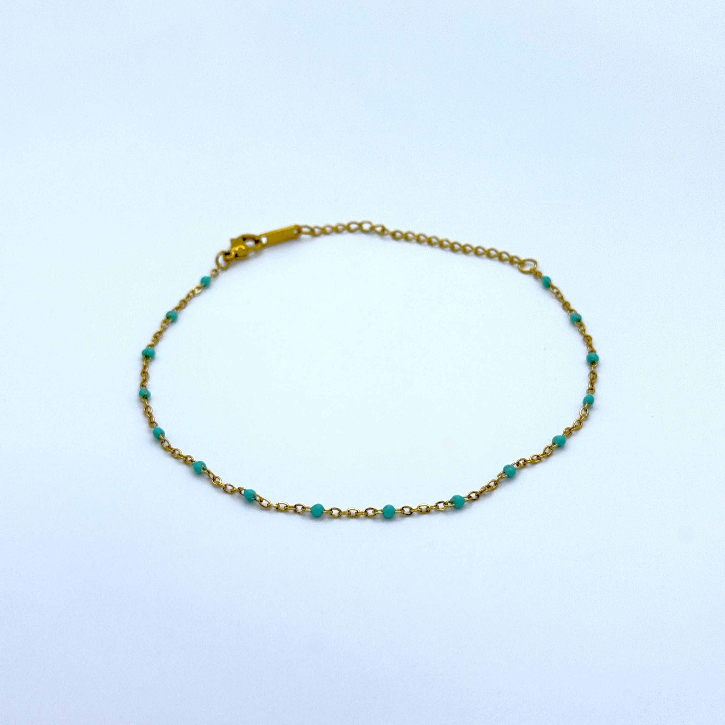 Βραχιόλι Ποδιού Με Πετρούλες Μικρές