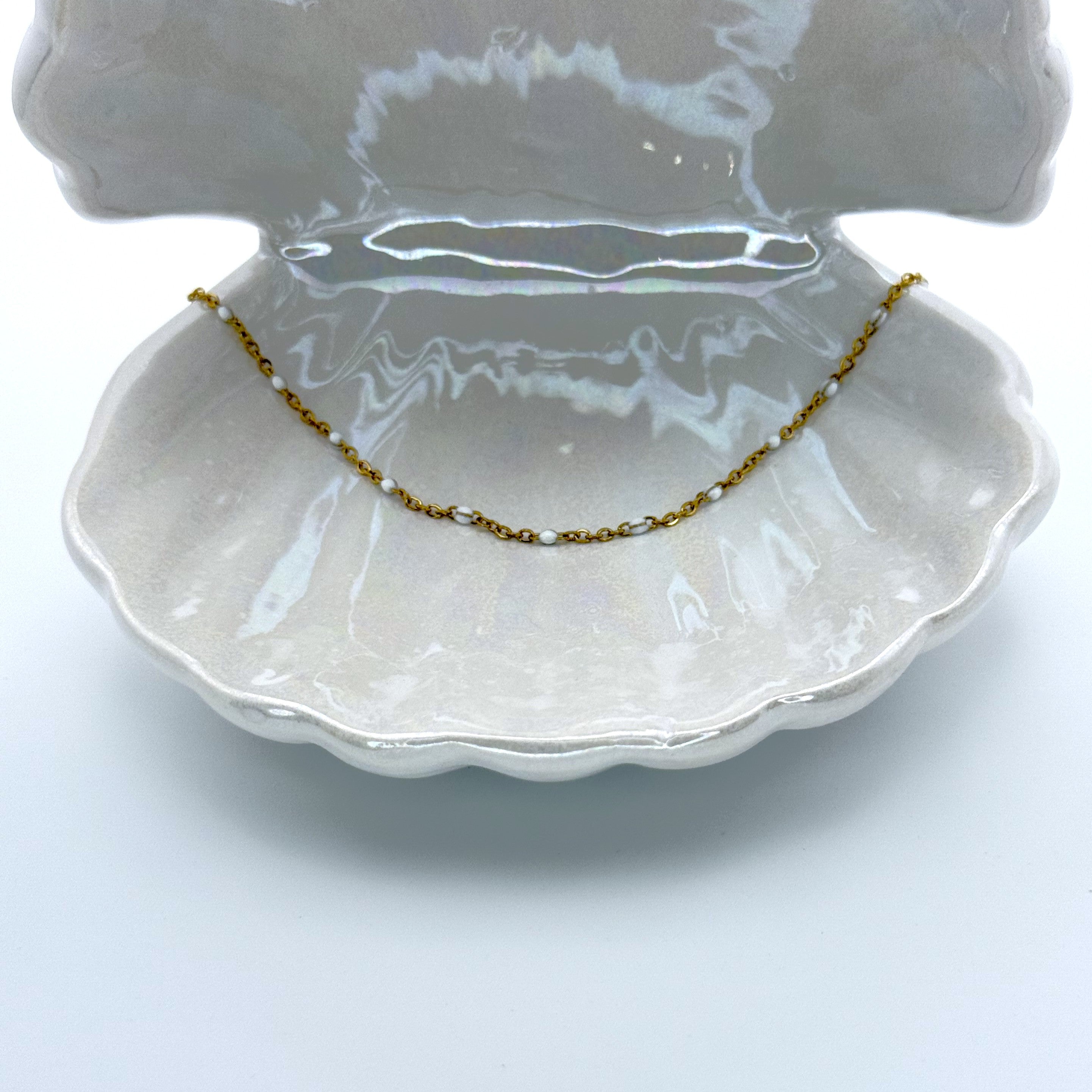 Βραχιόλι Ποδιού Με Πετρούλες Μικρές