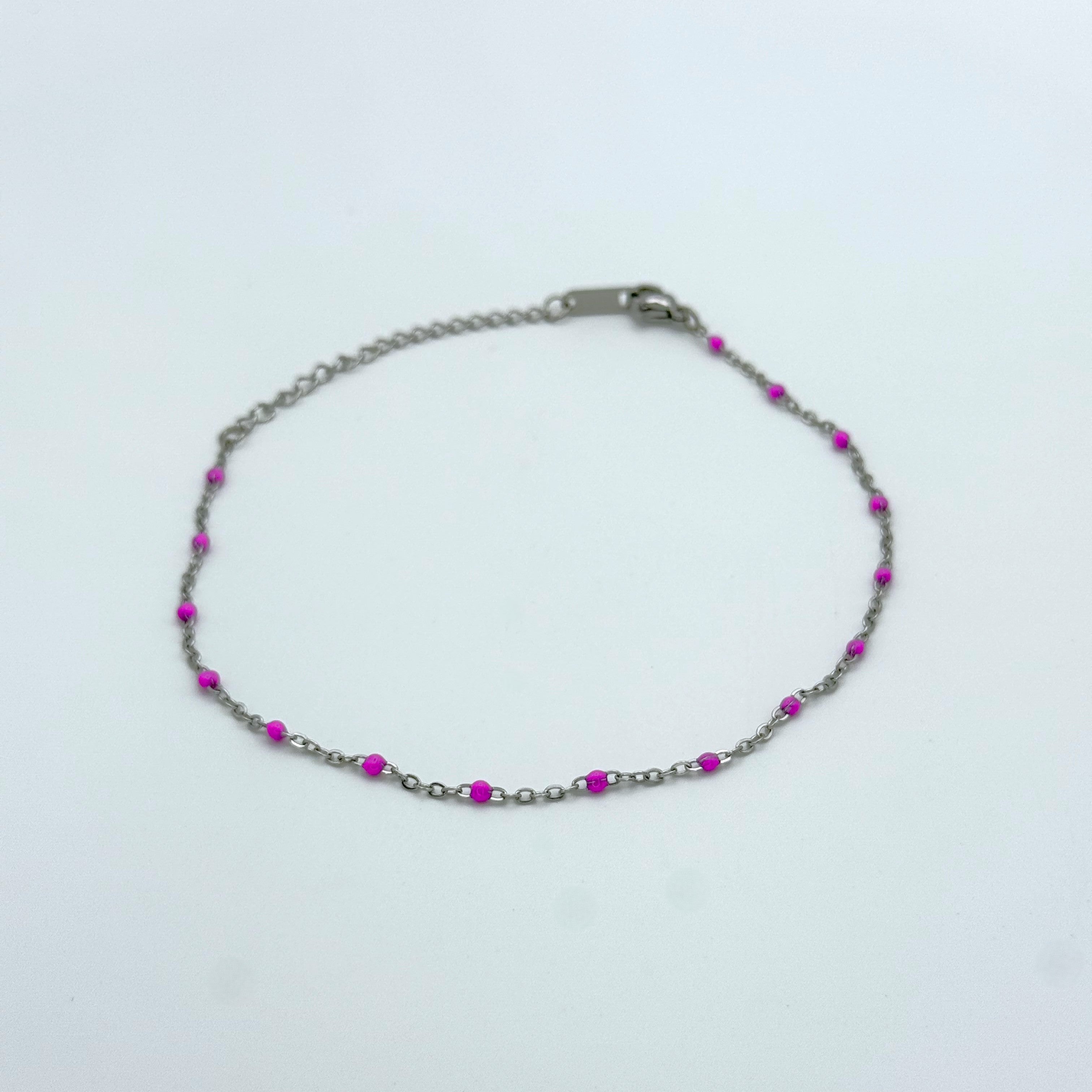 Βραχιόλι Ποδιού Με Πετρούλες Μικρές