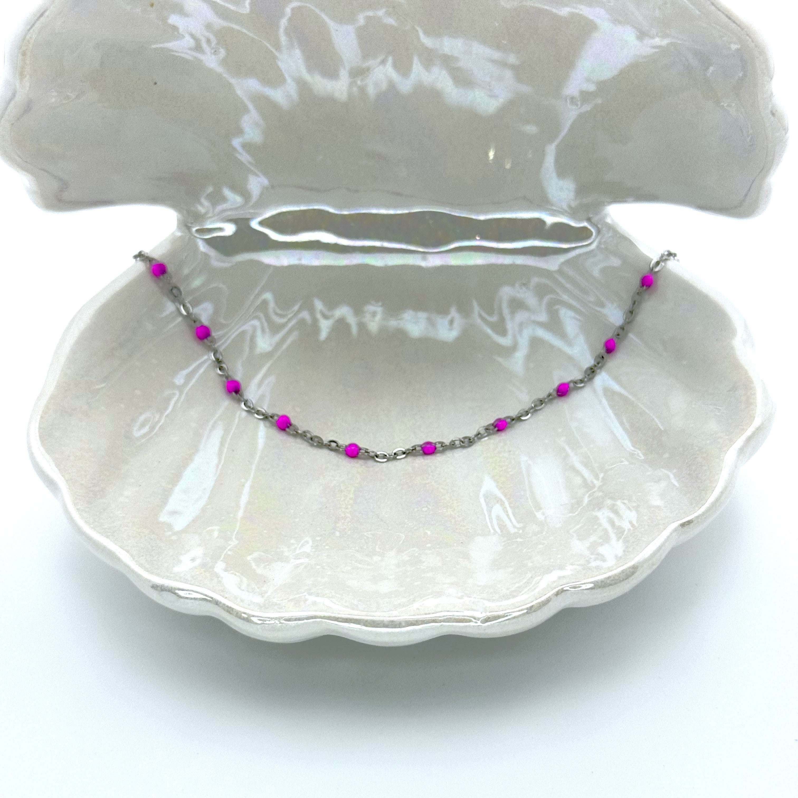 Βραχιόλι Ποδιού Με Πετρούλες Μικρές