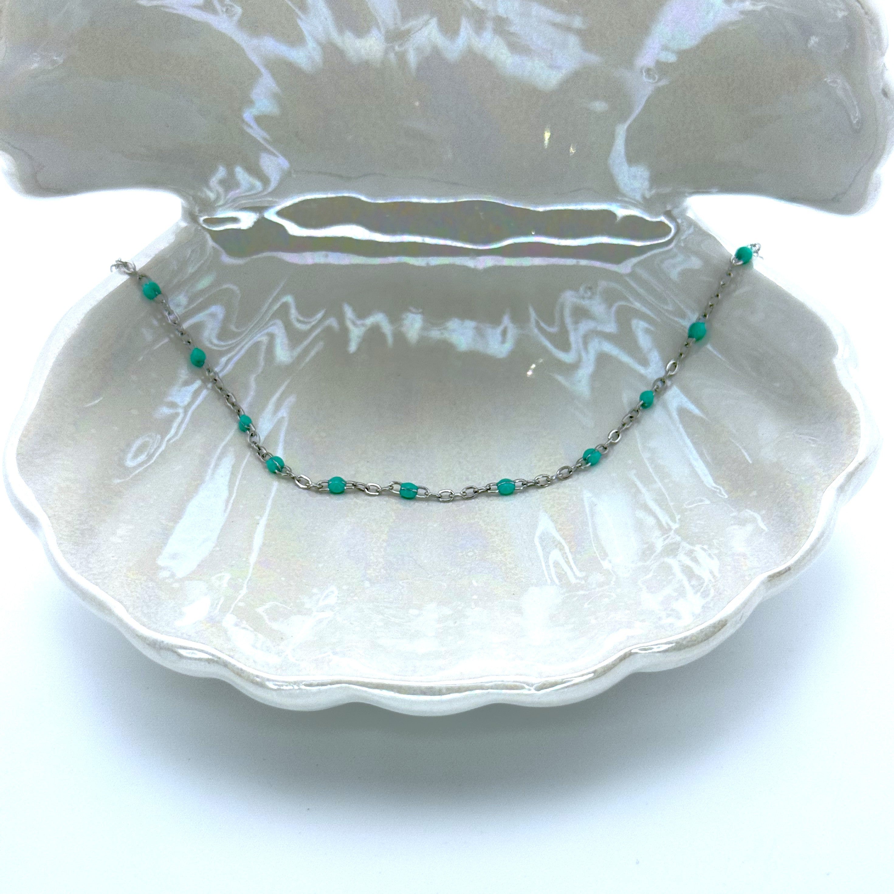 Βραχιόλι Ποδιού Με Πετρούλες Μικρές