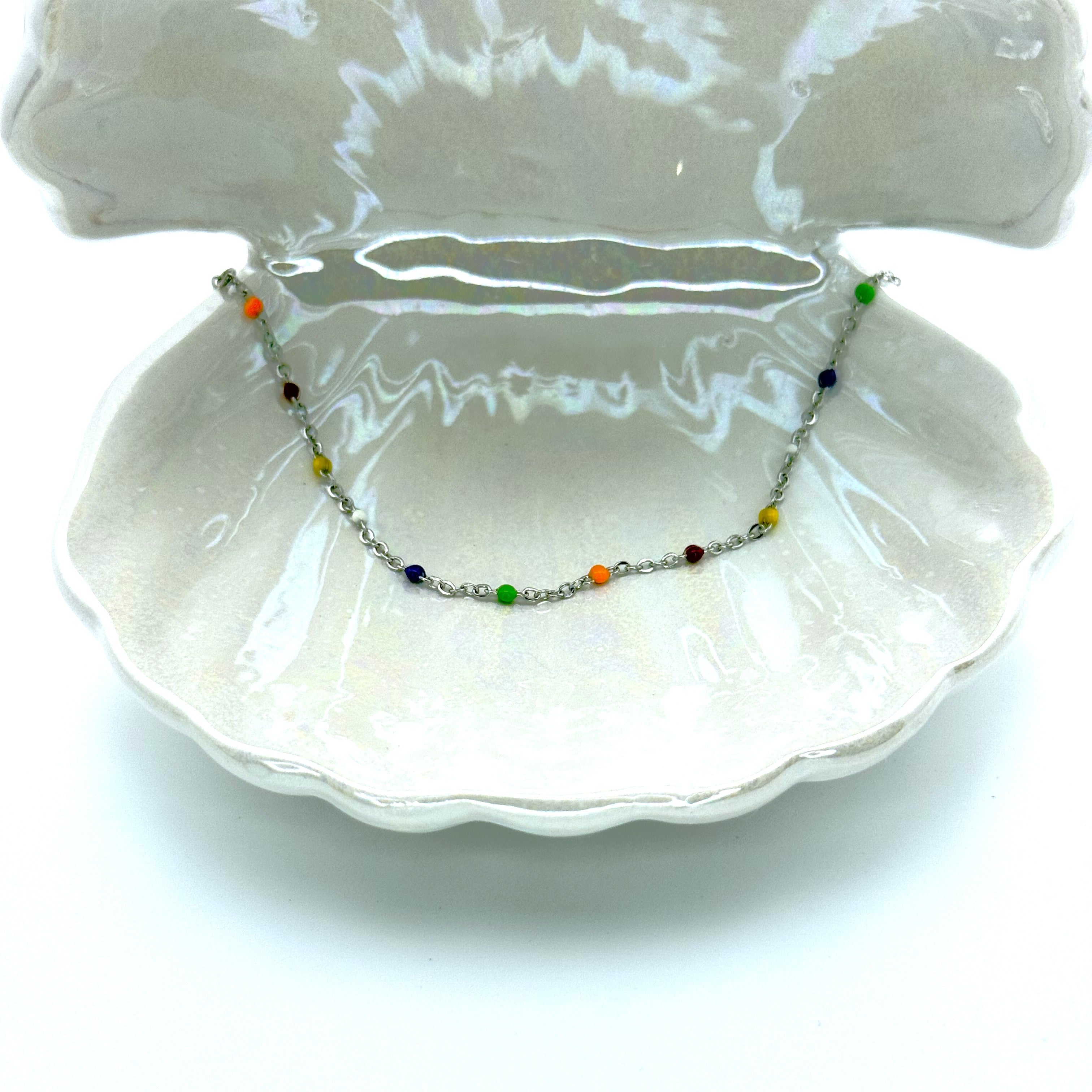 Βραχιόλι Ποδιού Με Πετρούλες Μικρές