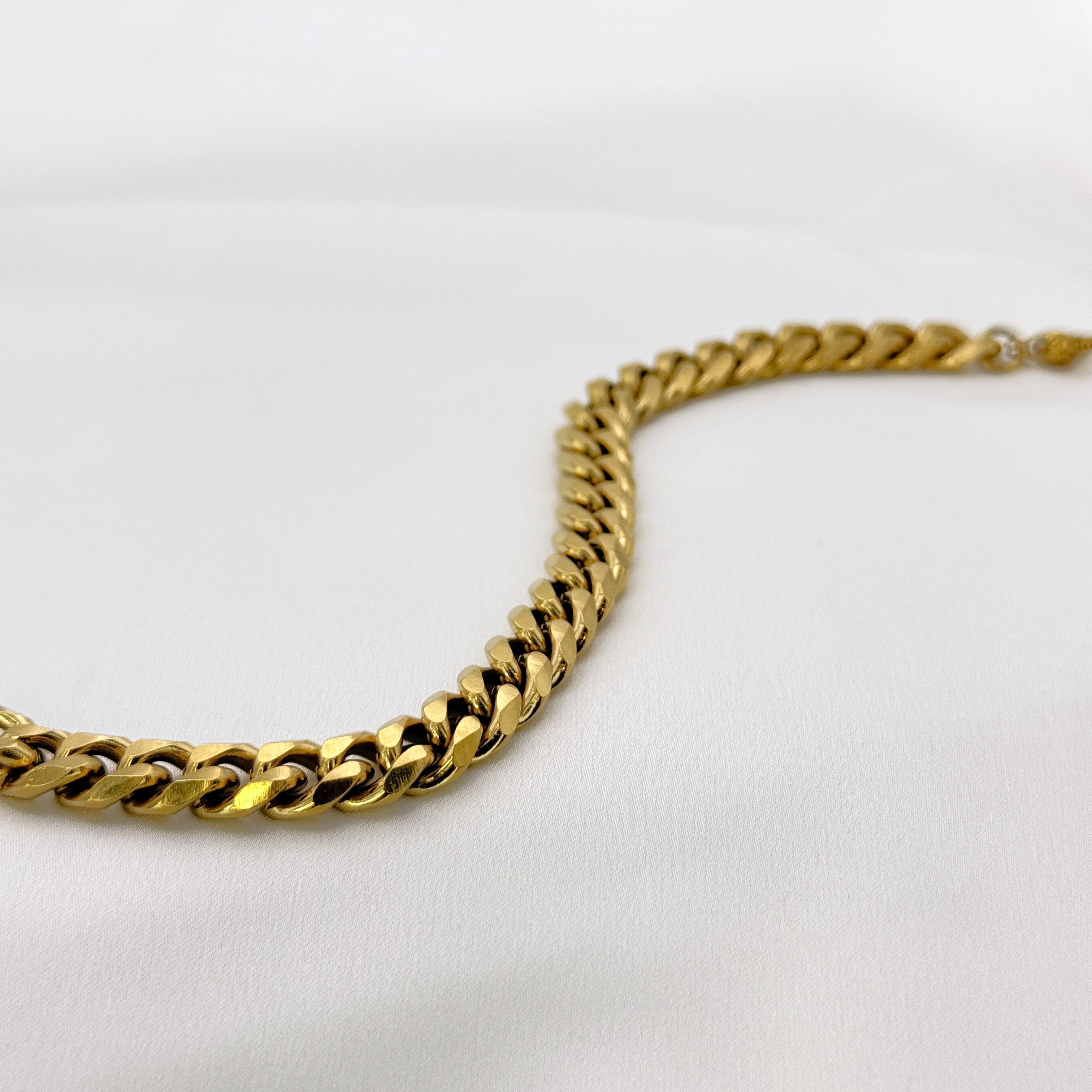 Αντρικό Βραχιόλι Αλυσίδα Curb (Grumetta) Από Ανοξείδωτο Ατσάλι