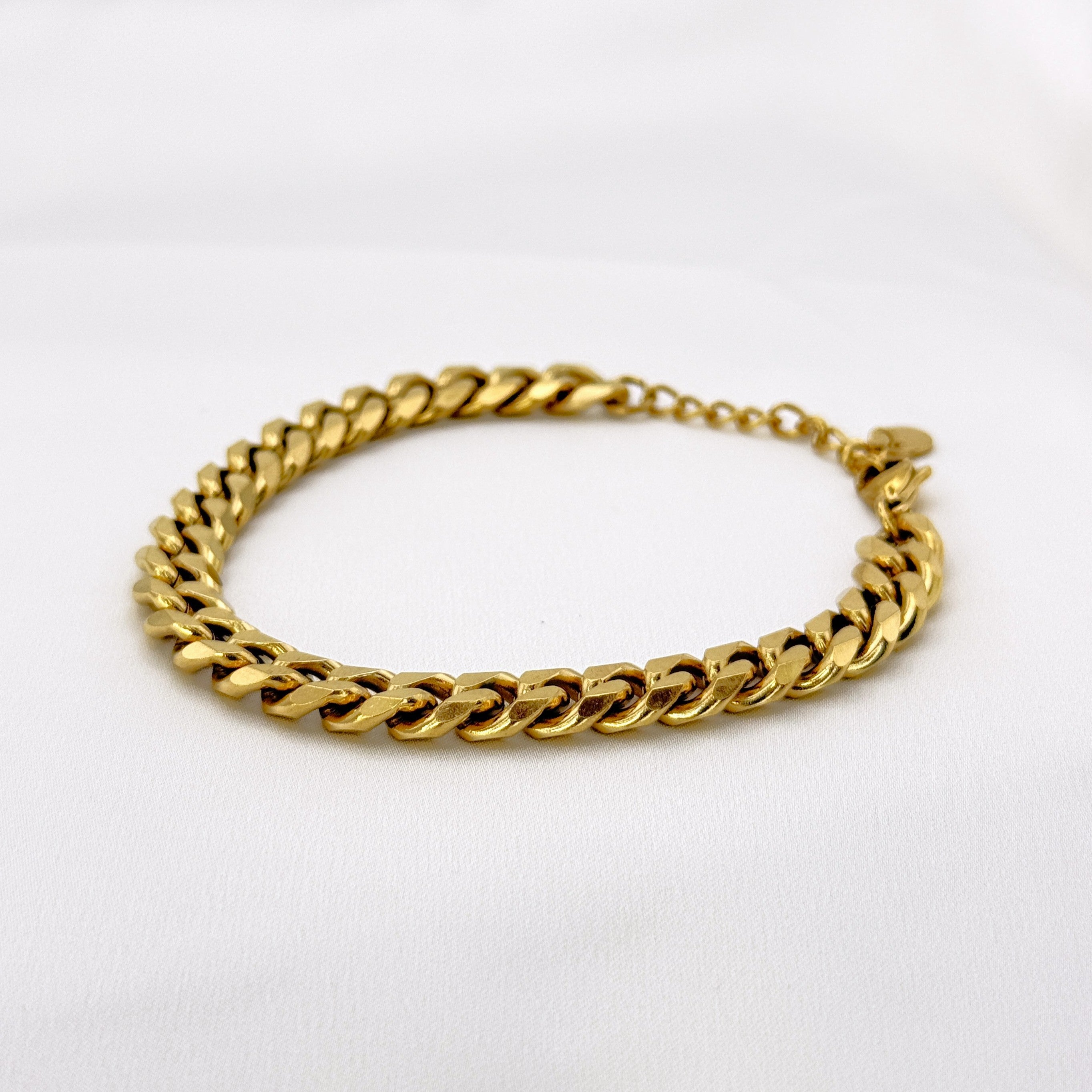 Αντρικό Βραχιόλι Αλυσίδα Curb (Grumetta) Από Ανοξείδωτο Ατσάλι