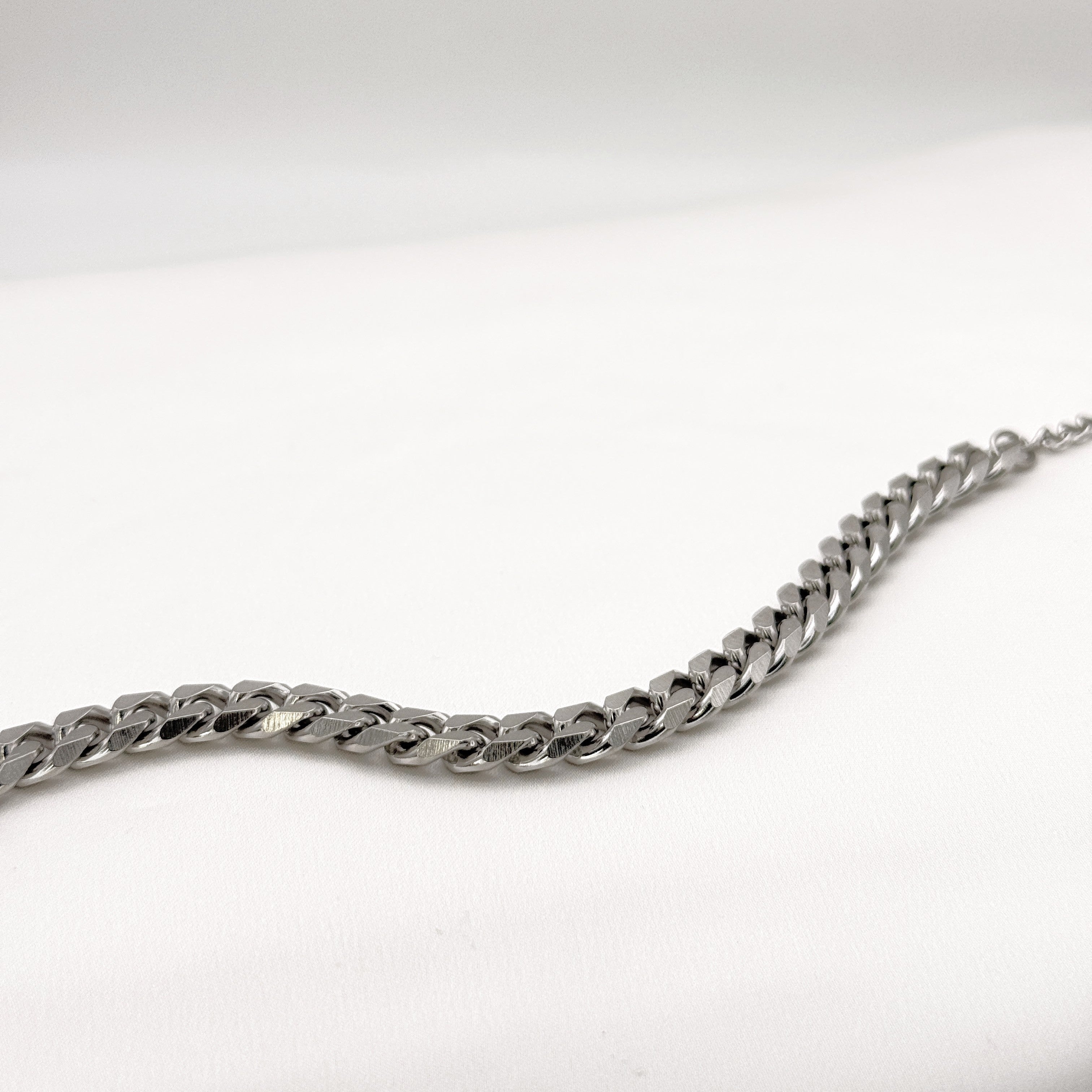 Αντρικό Βραχιόλι Αλυσίδα Curb (Grumetta) Από Ανοξείδωτο Ατσάλι