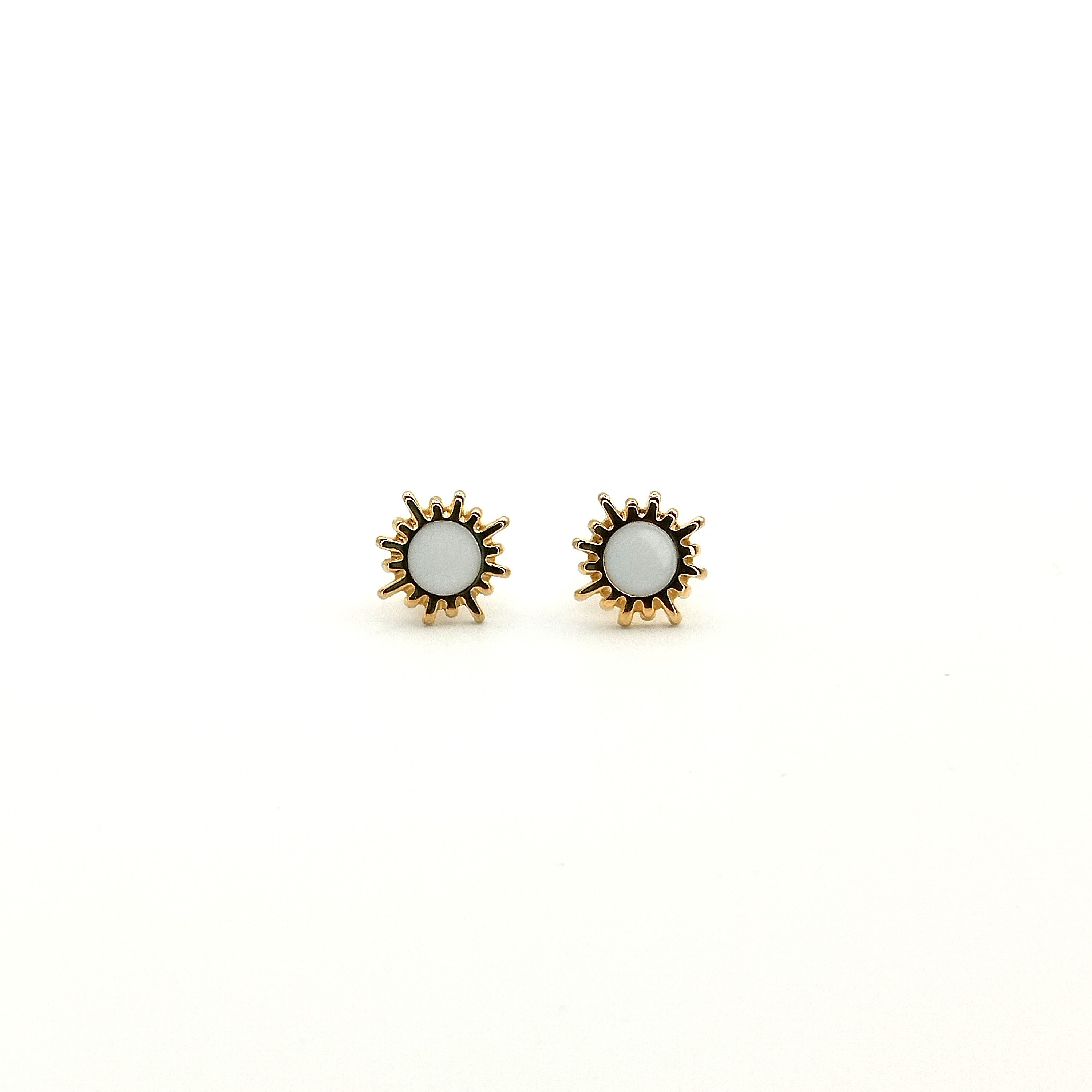 Σκουλαρίκια καρφωτά αστέρι με πέτρα