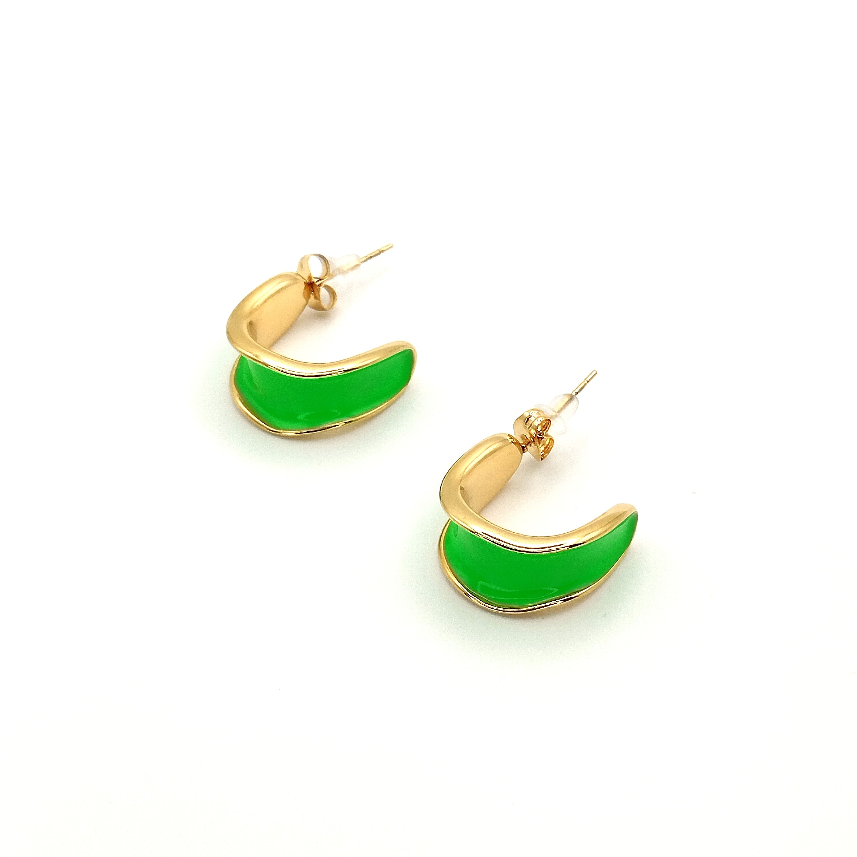 Σκουλαρίκια μεγάλα ημικύκλια