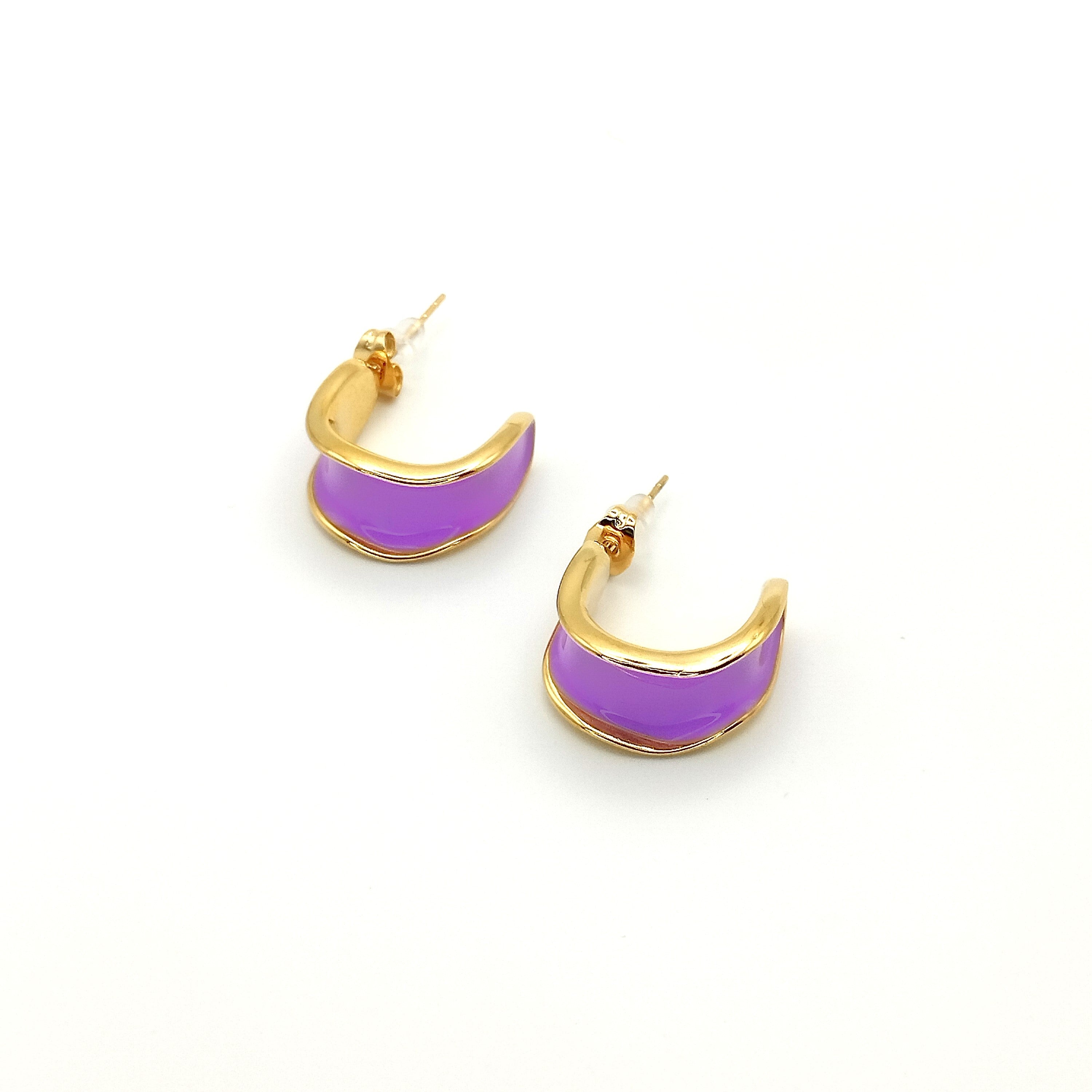 Σκουλαρίκια μεγάλα ημικύκλια