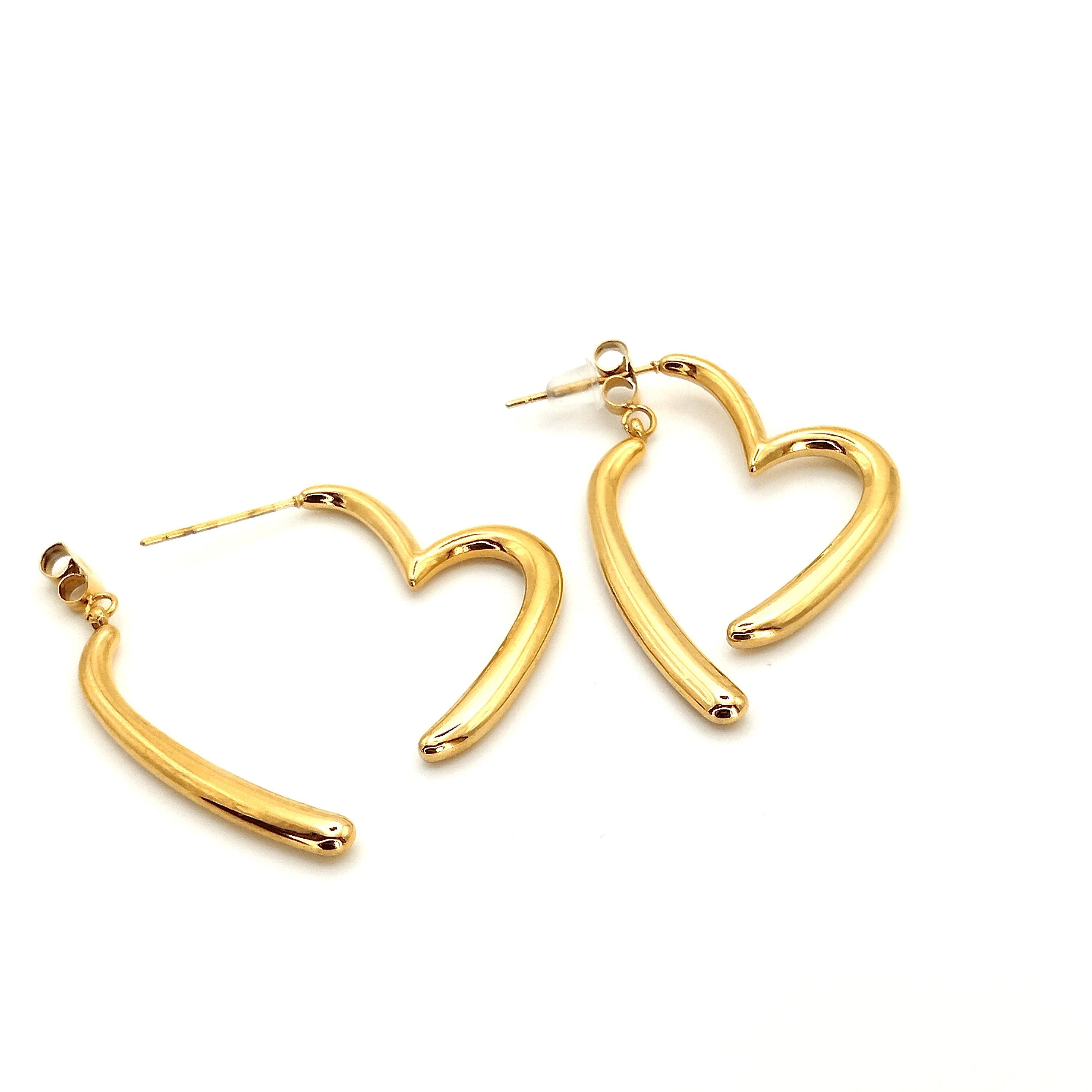 Σκουλαρίκια καρδιά αποσπώμενη