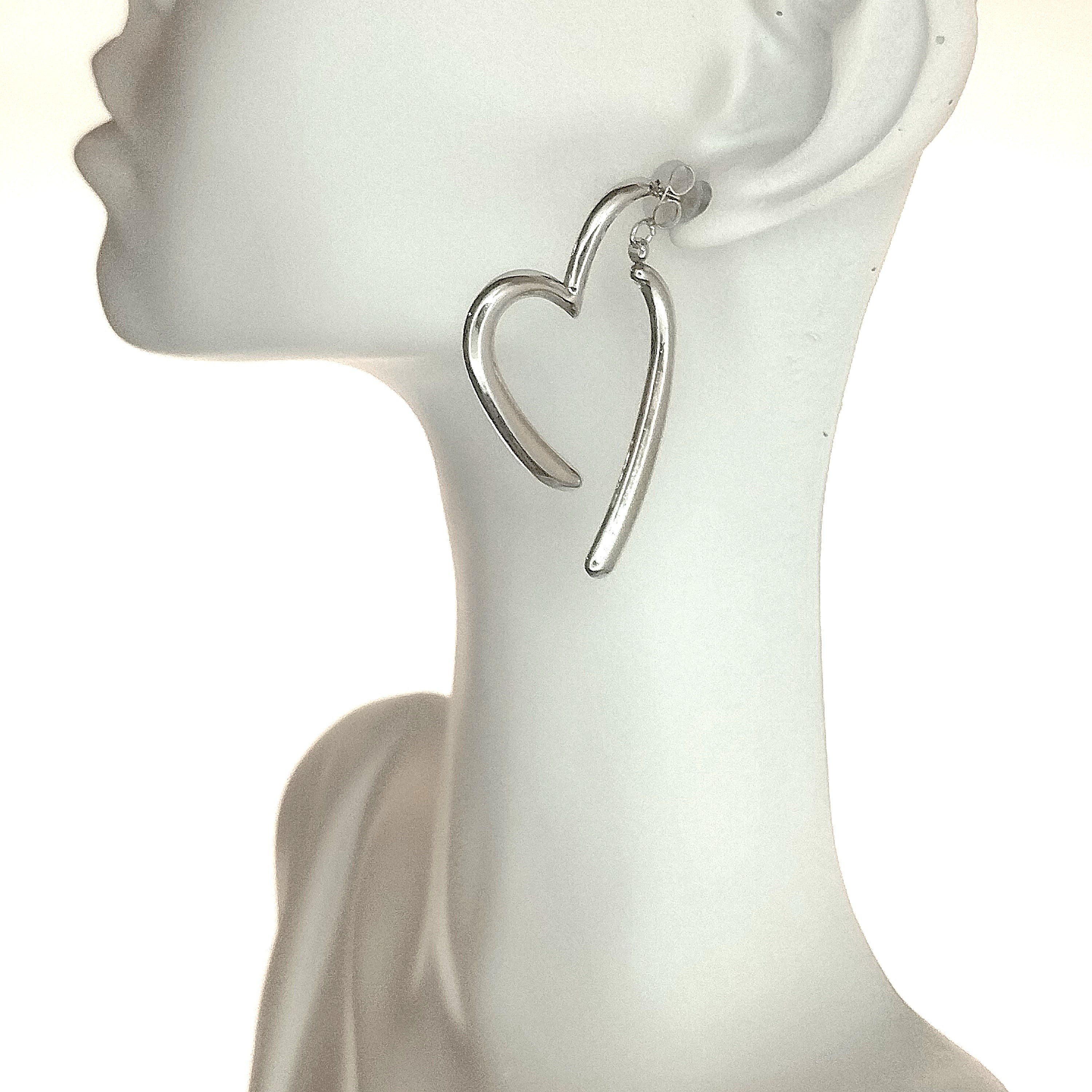 Σκουλαρίκια καρδιά αποσπώμενη