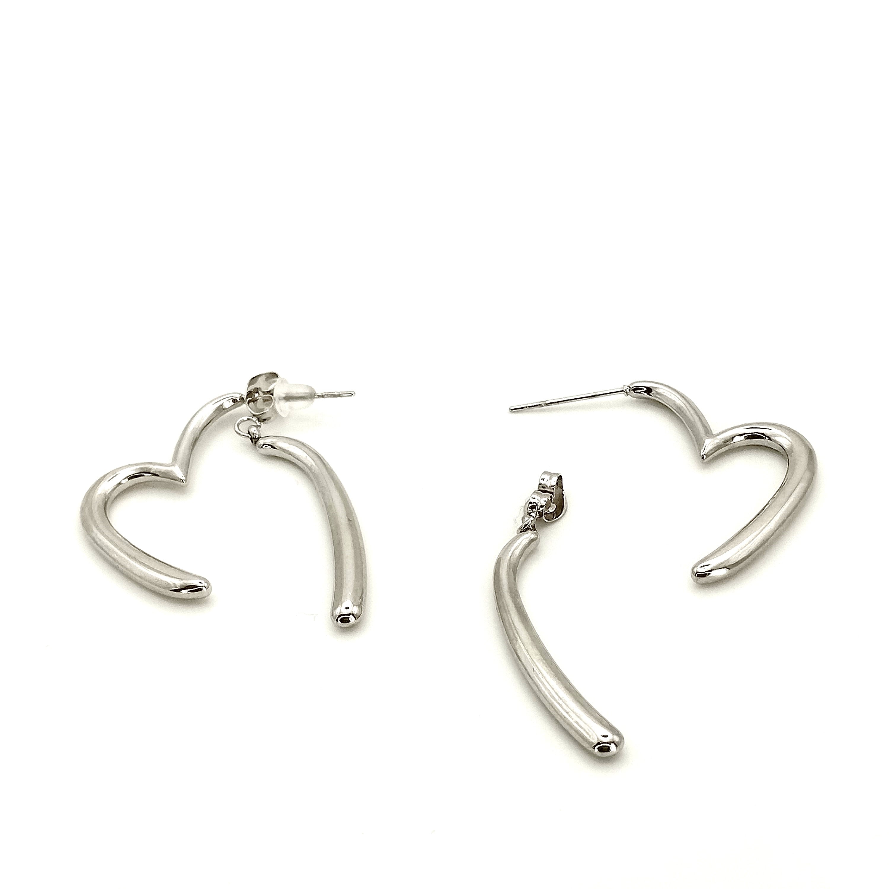 Σκουλαρίκια καρδιά αποσπώμενη