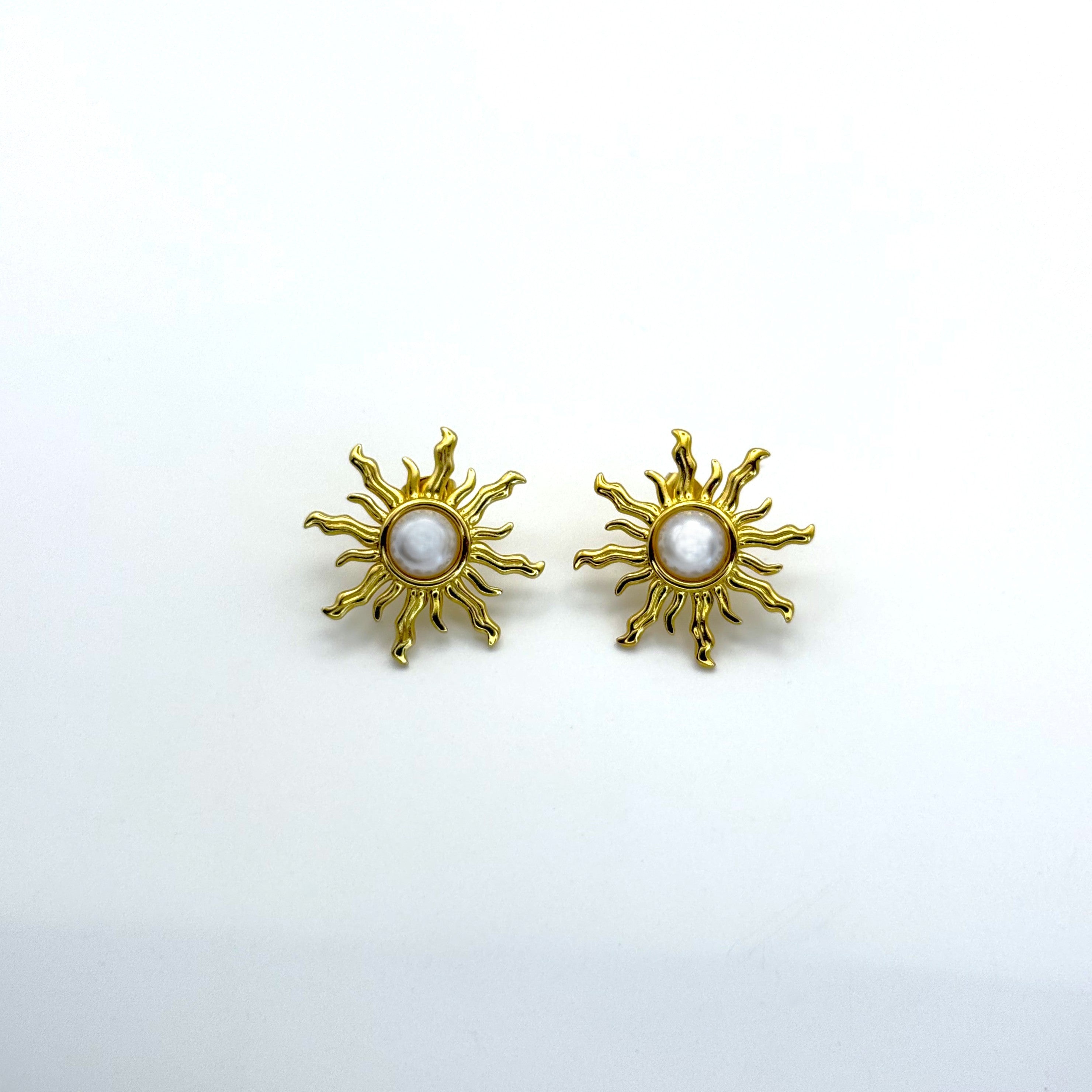 Σκουλαρίκια Καρφωτά Ήλιος