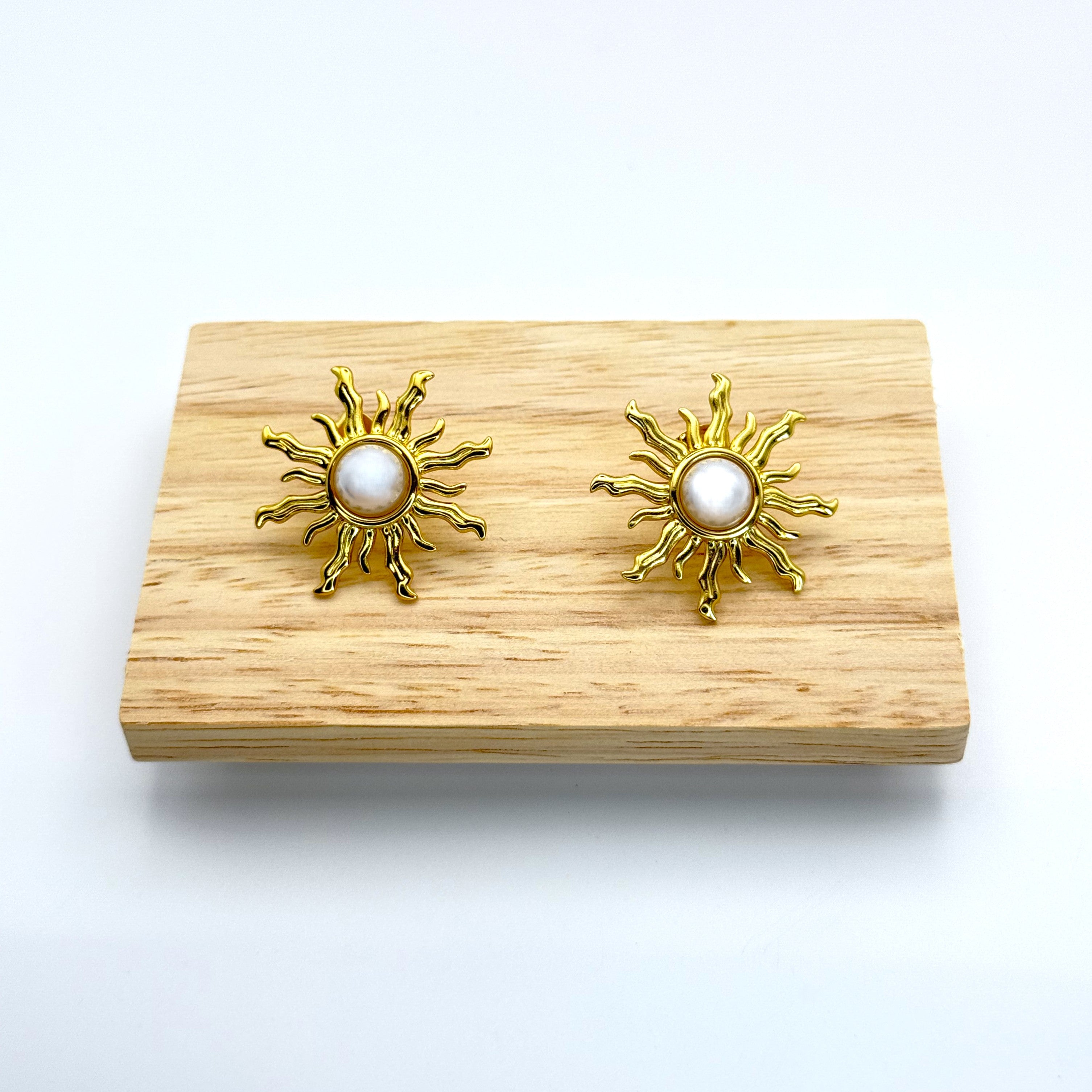 Σκουλαρίκια Καρφωτά Ήλιος