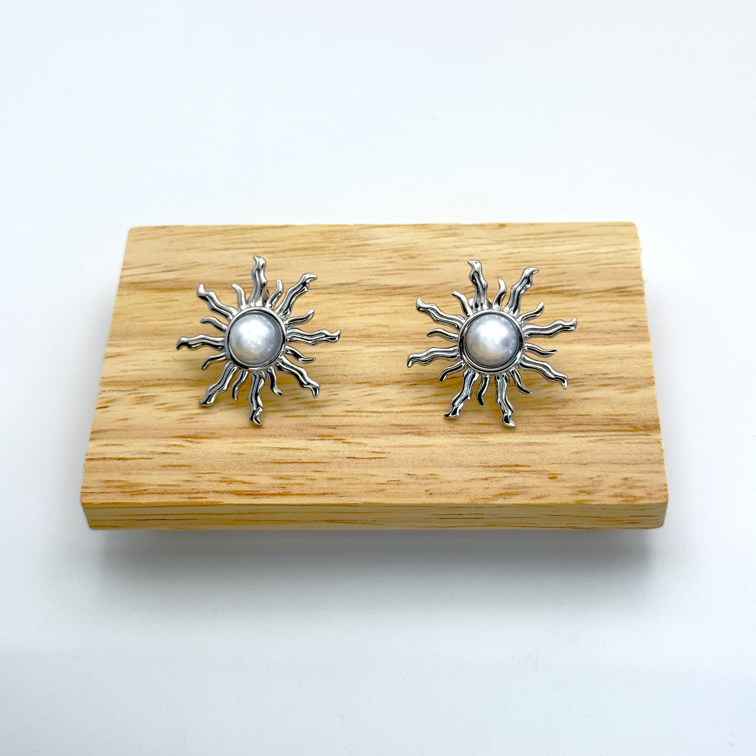 Σκουλαρίκια Καρφωτά Ήλιος