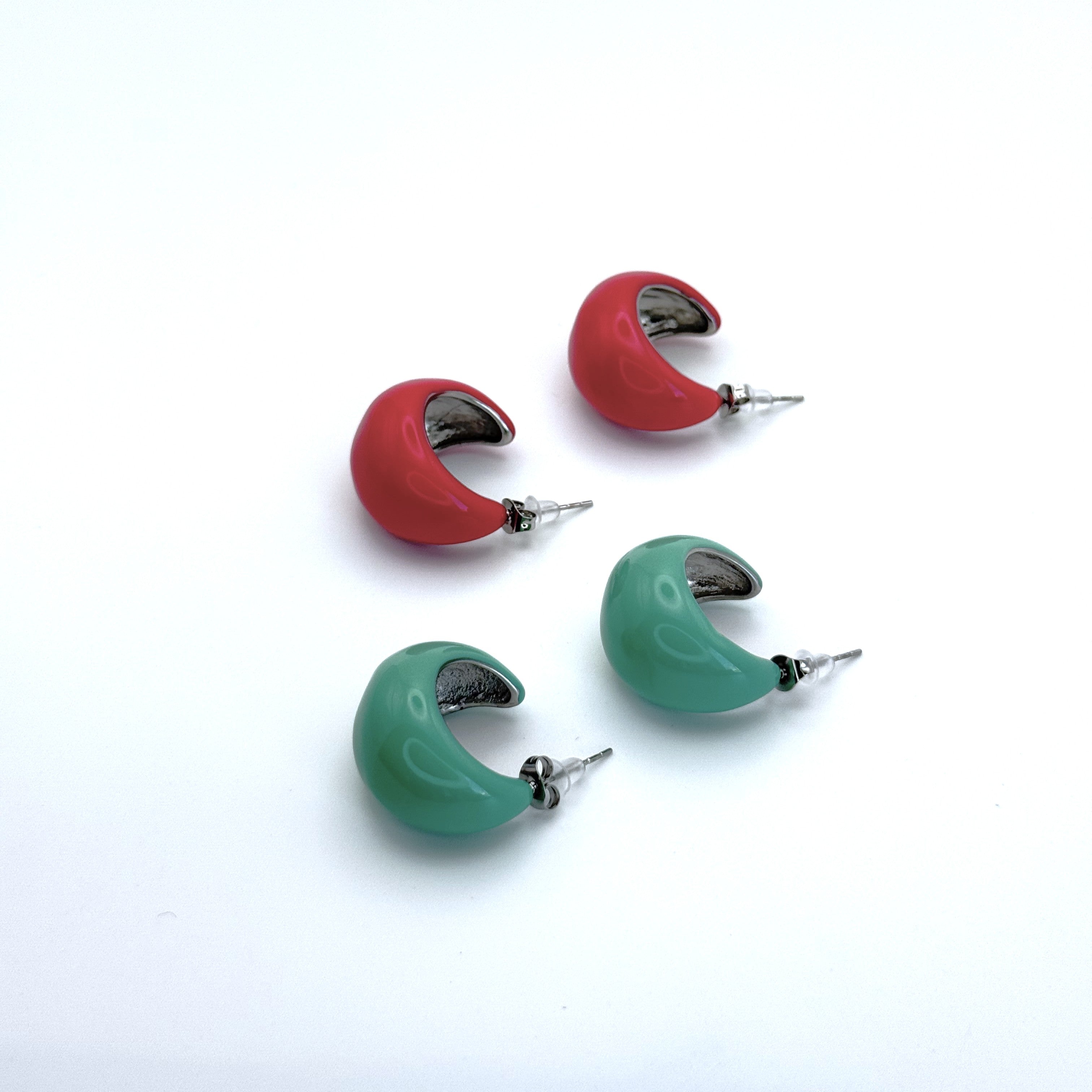 Σκουλαρίκια Καρφωτά Οβάλ