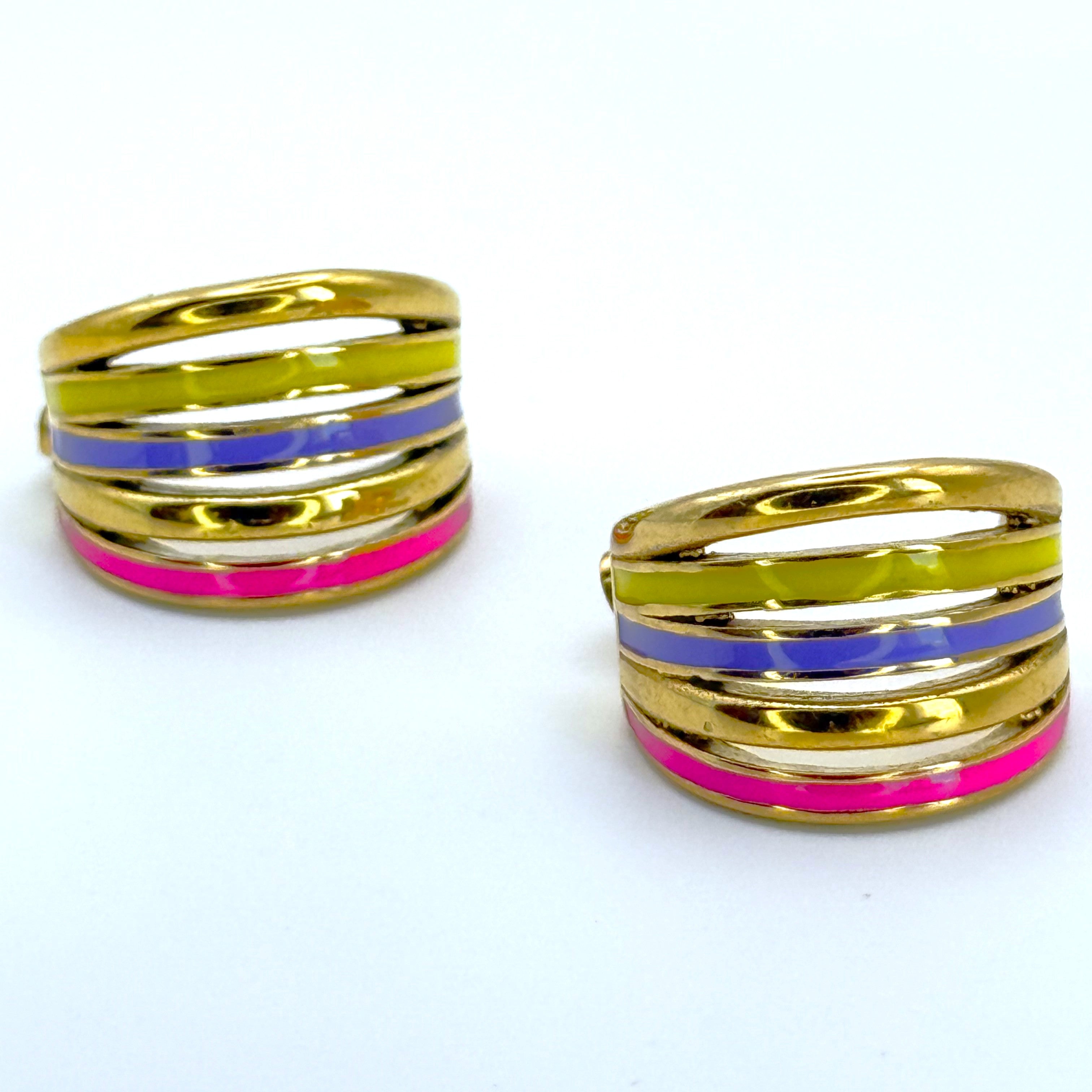 Σκουλαρίκια Καρφωτά Πολύχρωμα