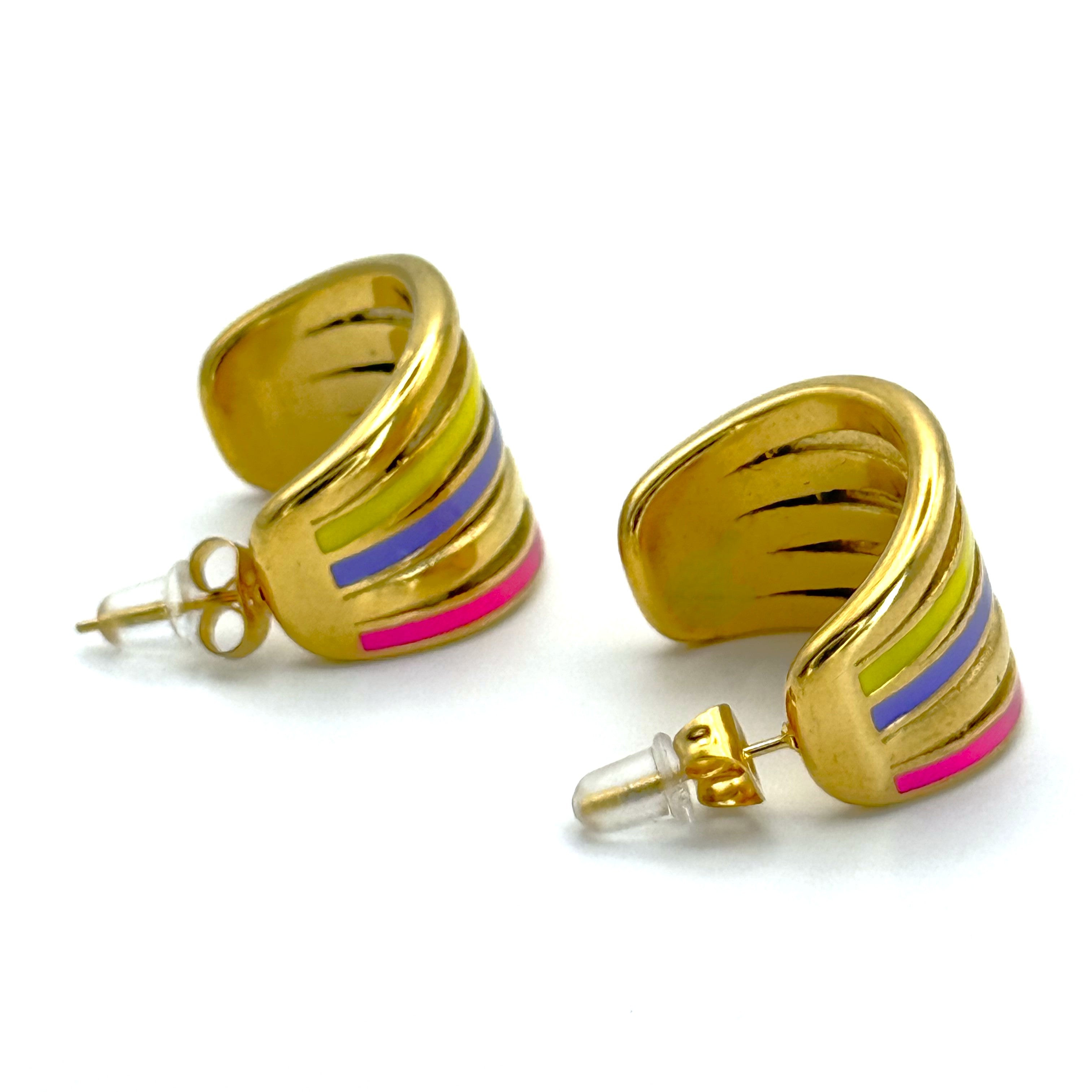 Σκουλαρίκια Καρφωτά Πολύχρωμα