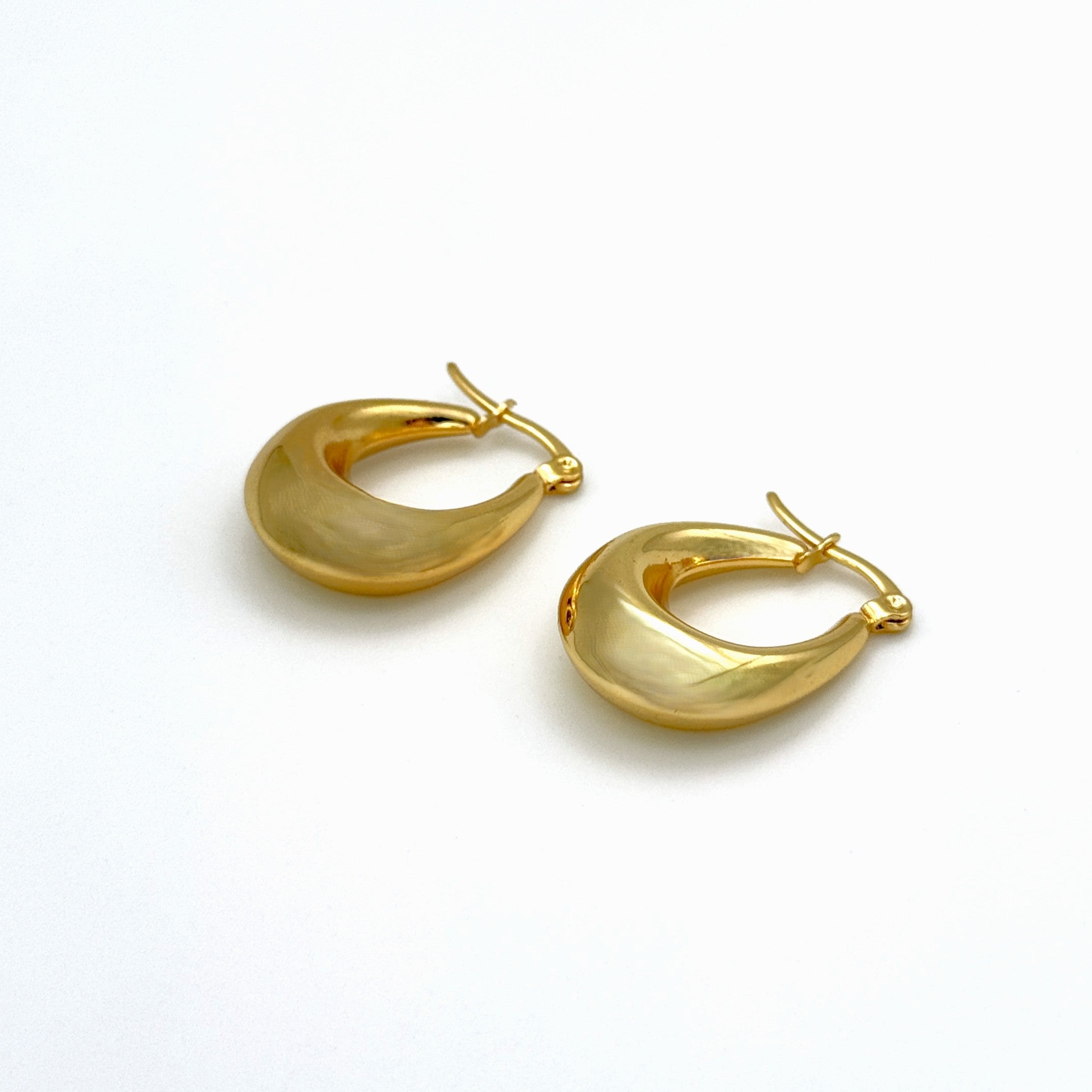 Σκουλαρίκια Ατσάλινα Παχείς Hoops