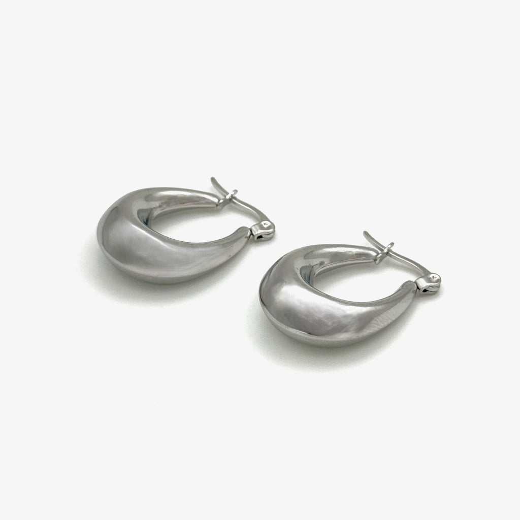 Σκουλαρίκια Ατσάλινα Παχείς Hoops