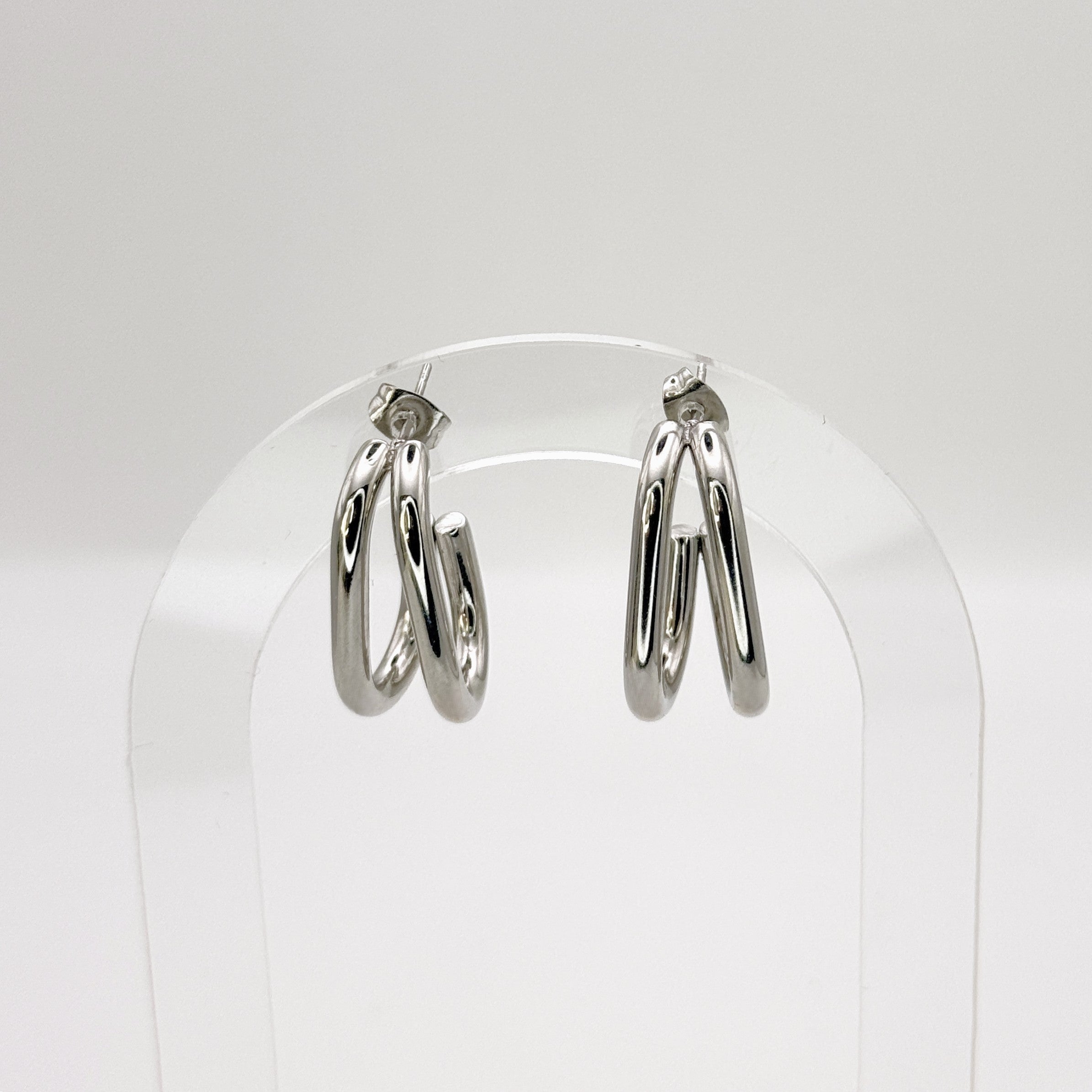 Minimal Σκουλαρίκια Με Διπλό Κρίκο