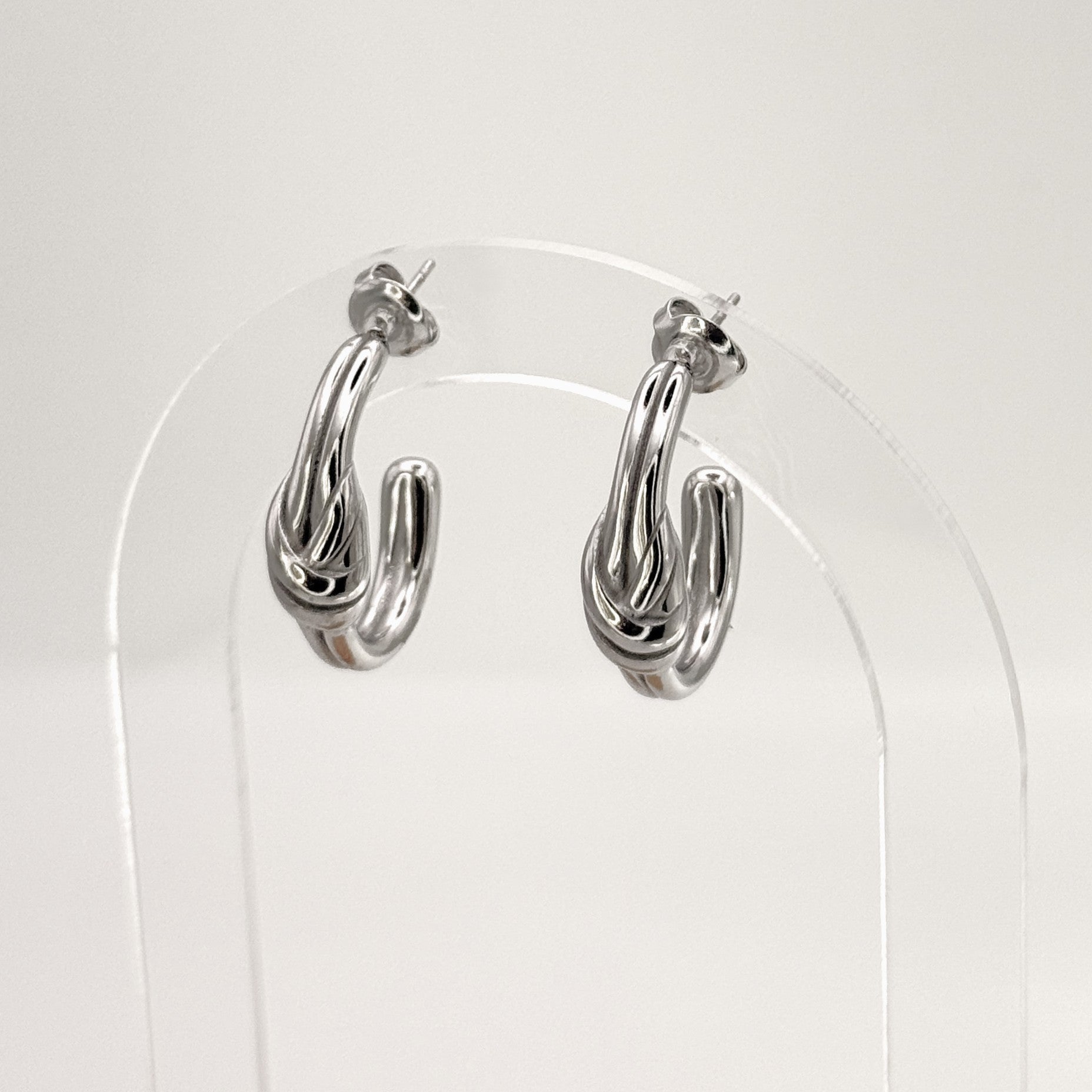 Minimal Σκουλαρίκια Με Ιδιαίτερη Πλέξη