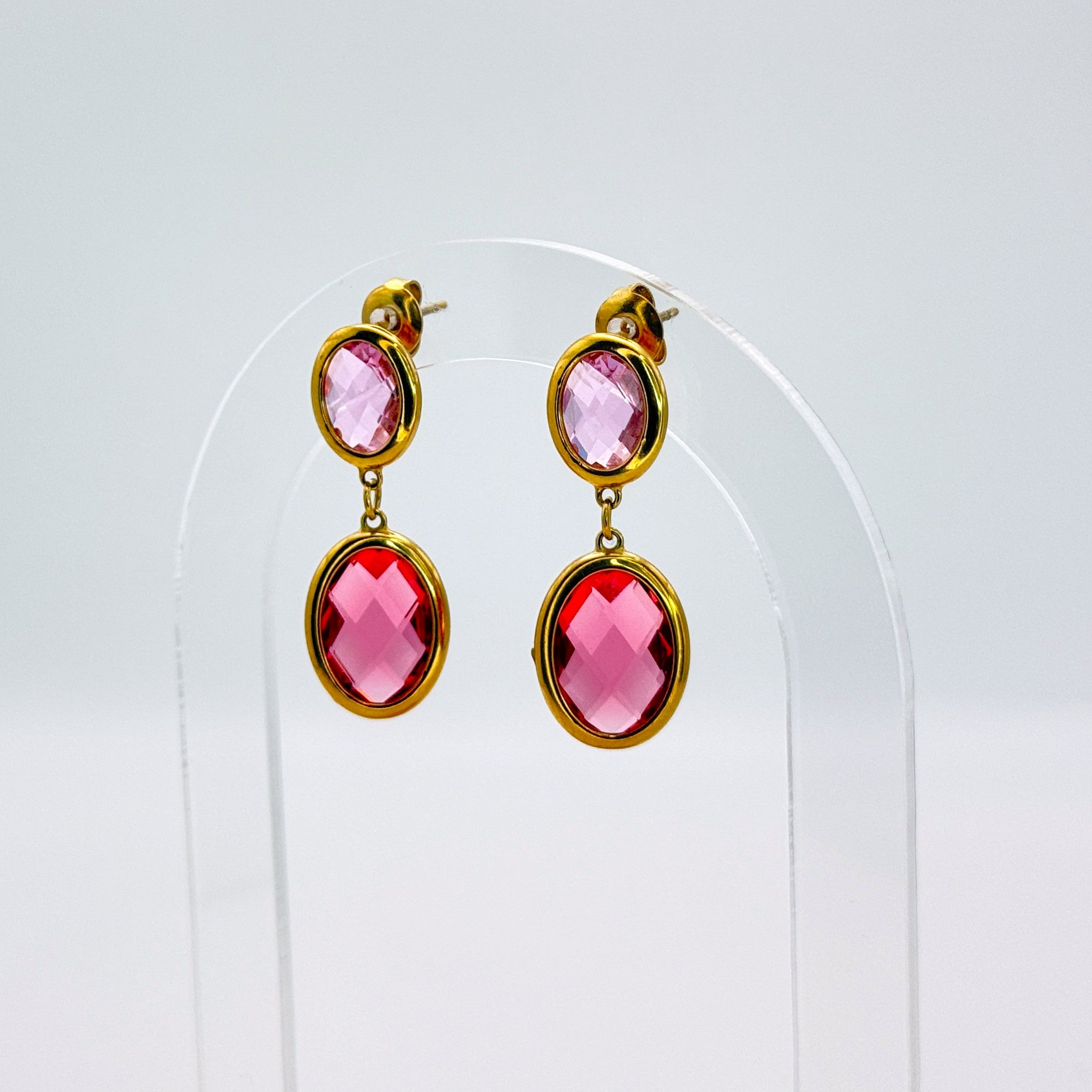 Glamorous Σκουλαρίκια με Πέτρες και Vintage Στιλ