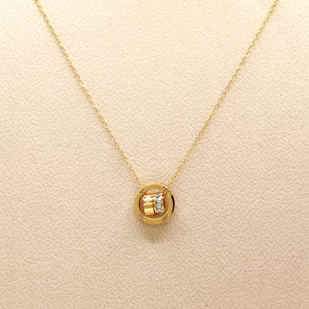 Κολιέ με στρογγυλό στοιχείο