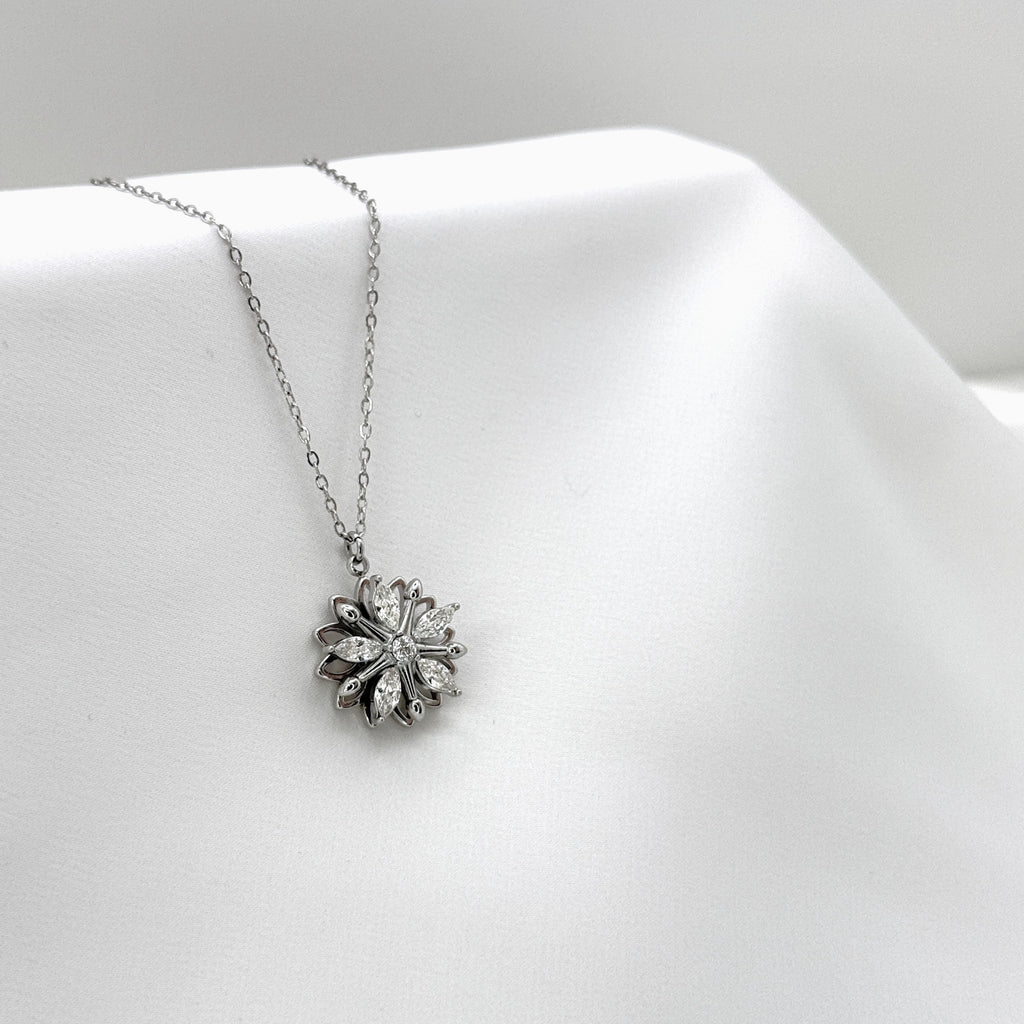 Κολιέ Ατσάλινο Περιστρεφόμενο Starburst Pendant