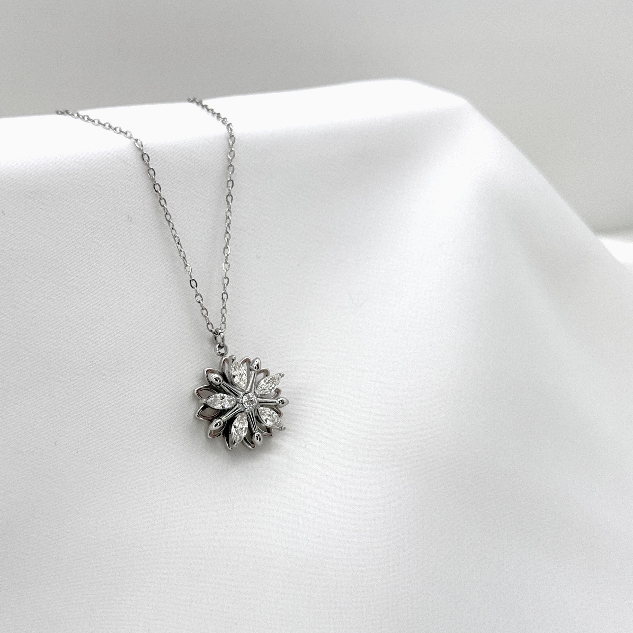 Κολιέ Ατσάλινο Περιστρεφόμενο Starburst Pendant
