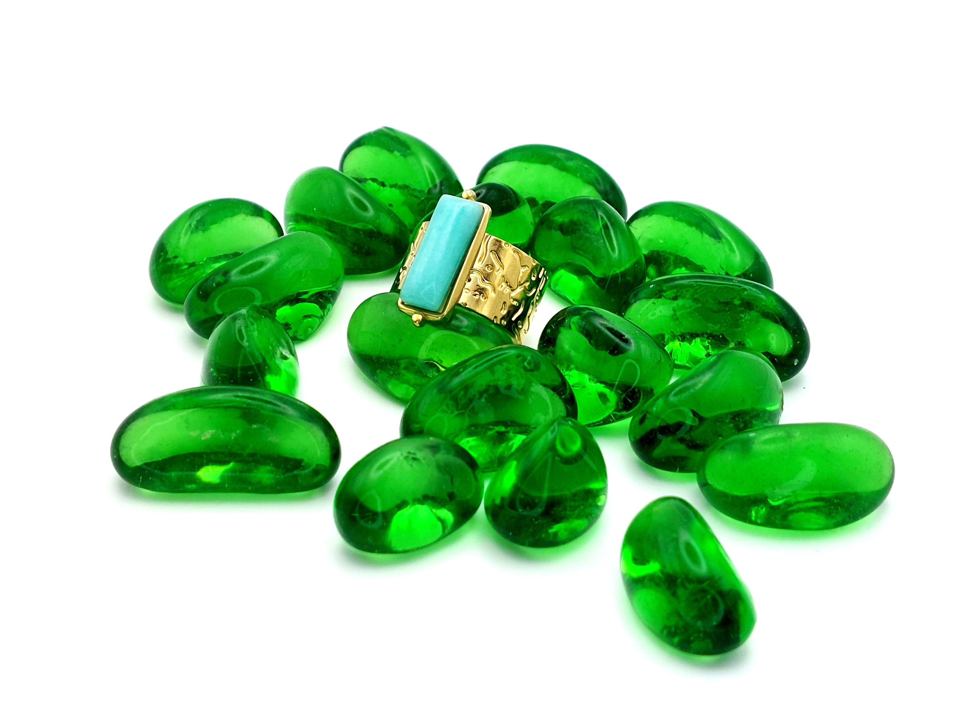 Δαχτυλίδι με πράσινη πέτρα