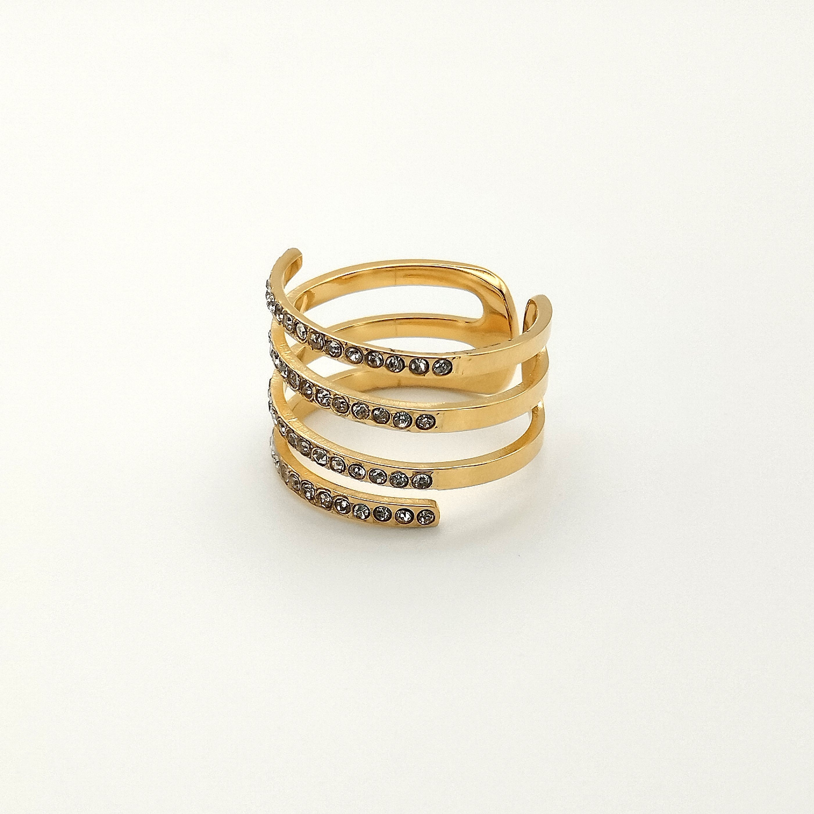 Δαχτυλίδι συμμετρία με διαμαντάκια