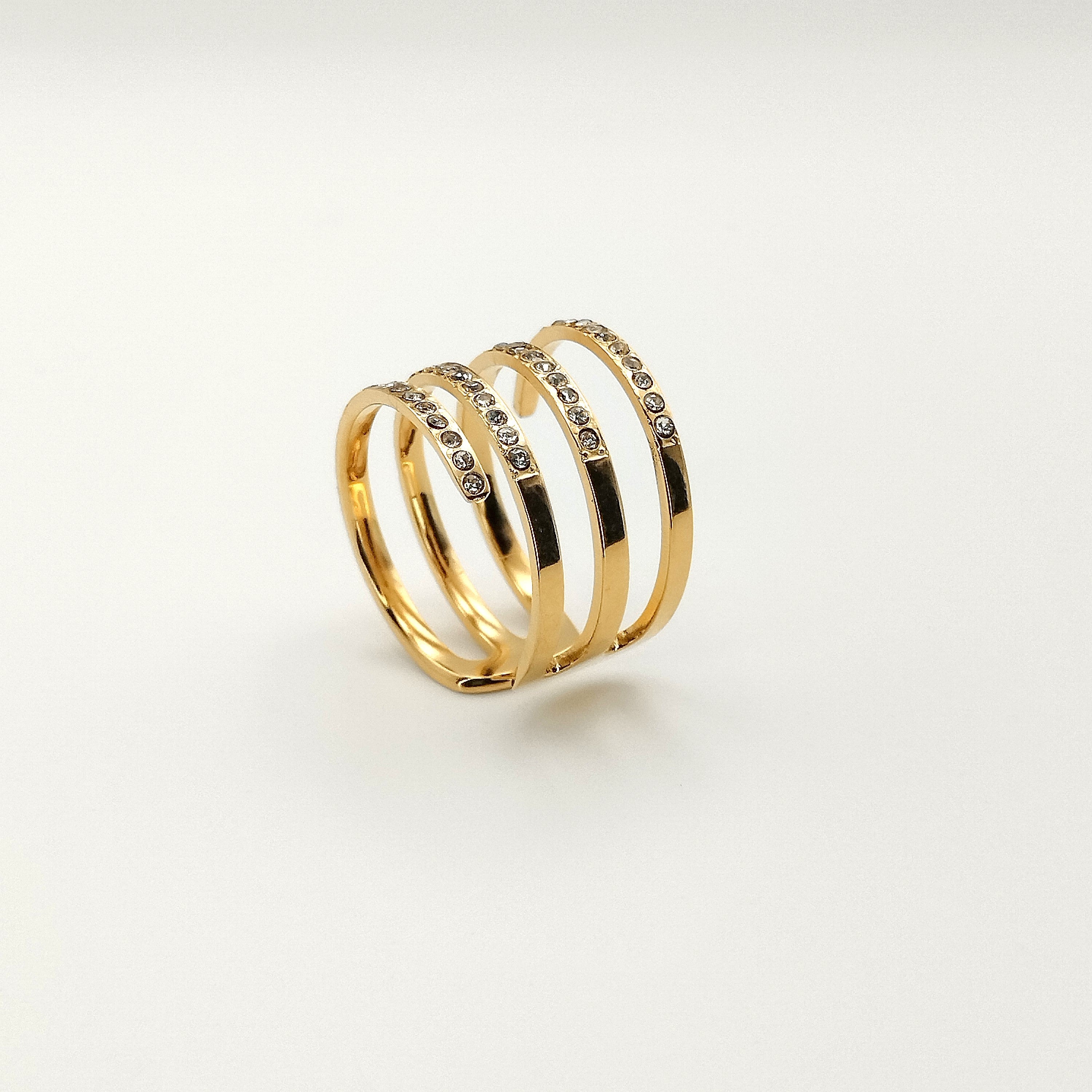 Δαχτυλίδι συμμετρία με διαμαντάκια