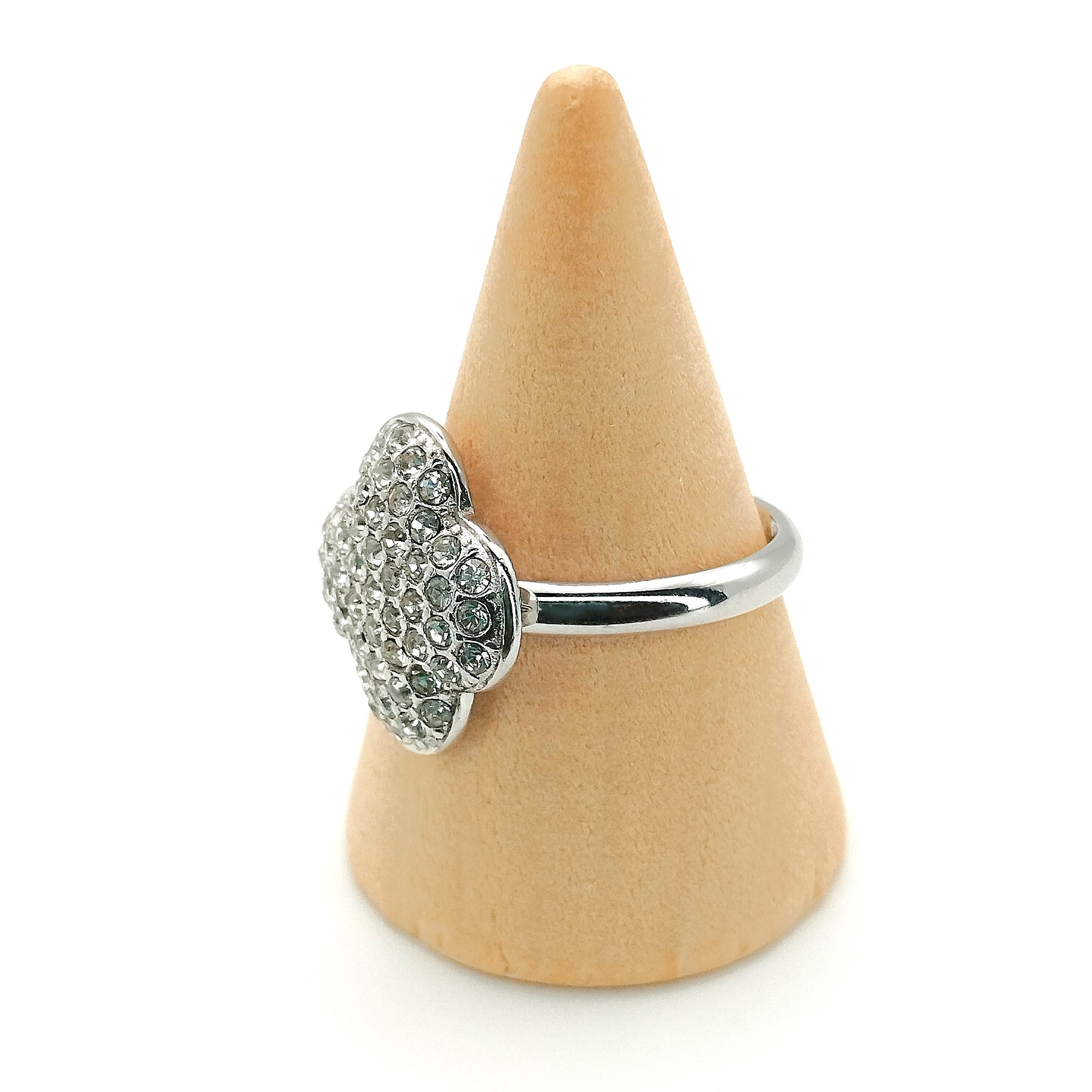 Δαχτυλίδι σταυρός με διαμαντάκια