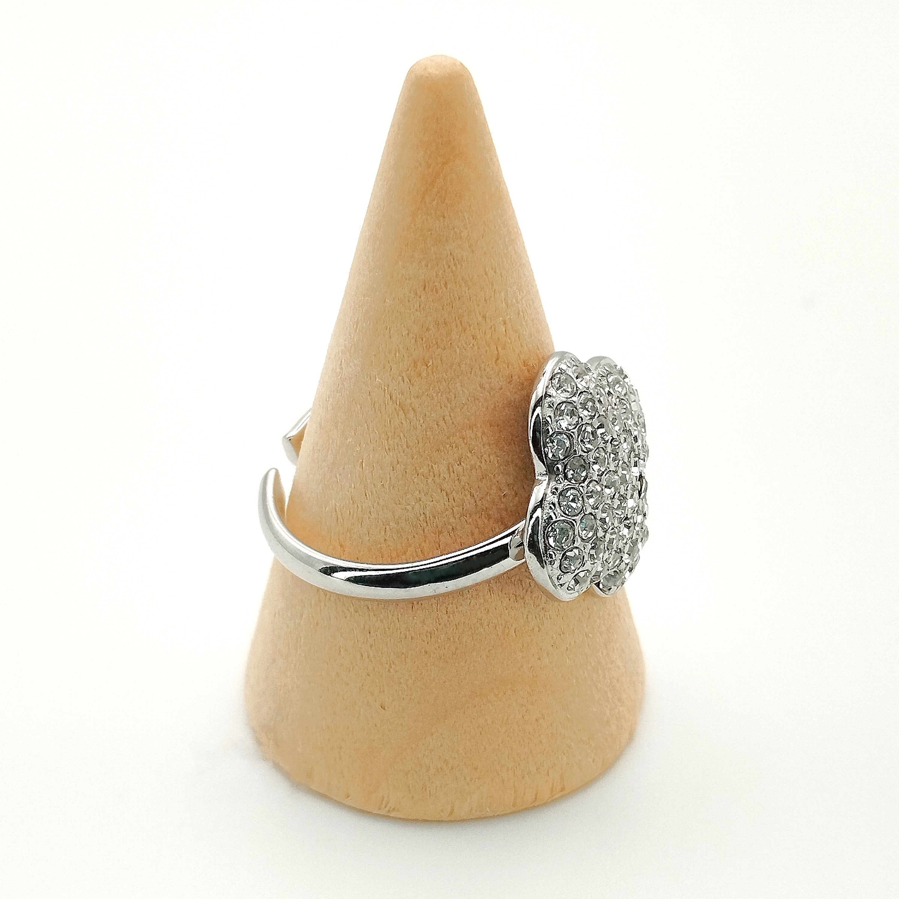 Δαχτυλίδι σταυρός με διαμαντάκια