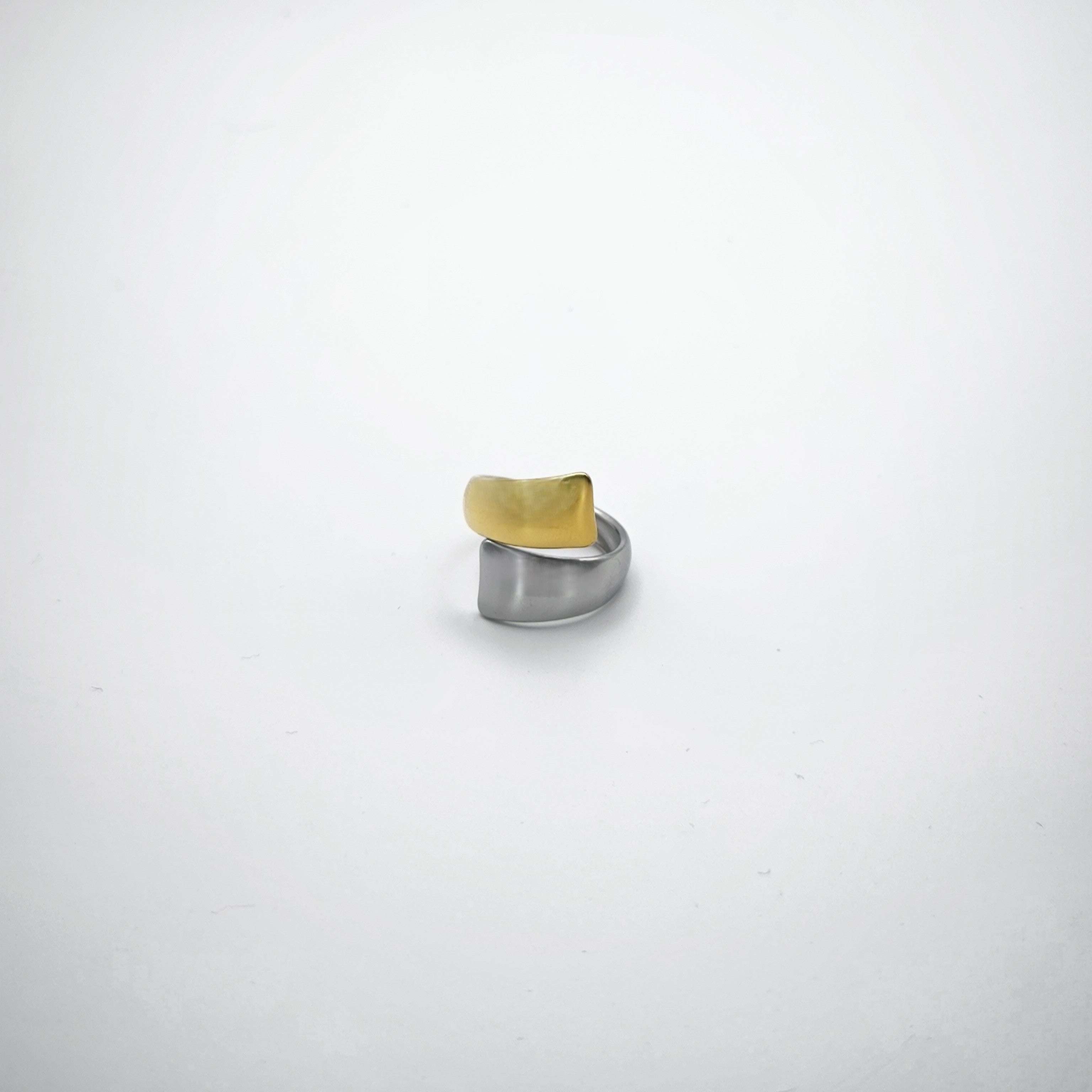 Δαχτυλίδι Διπλό Δίχρωμο