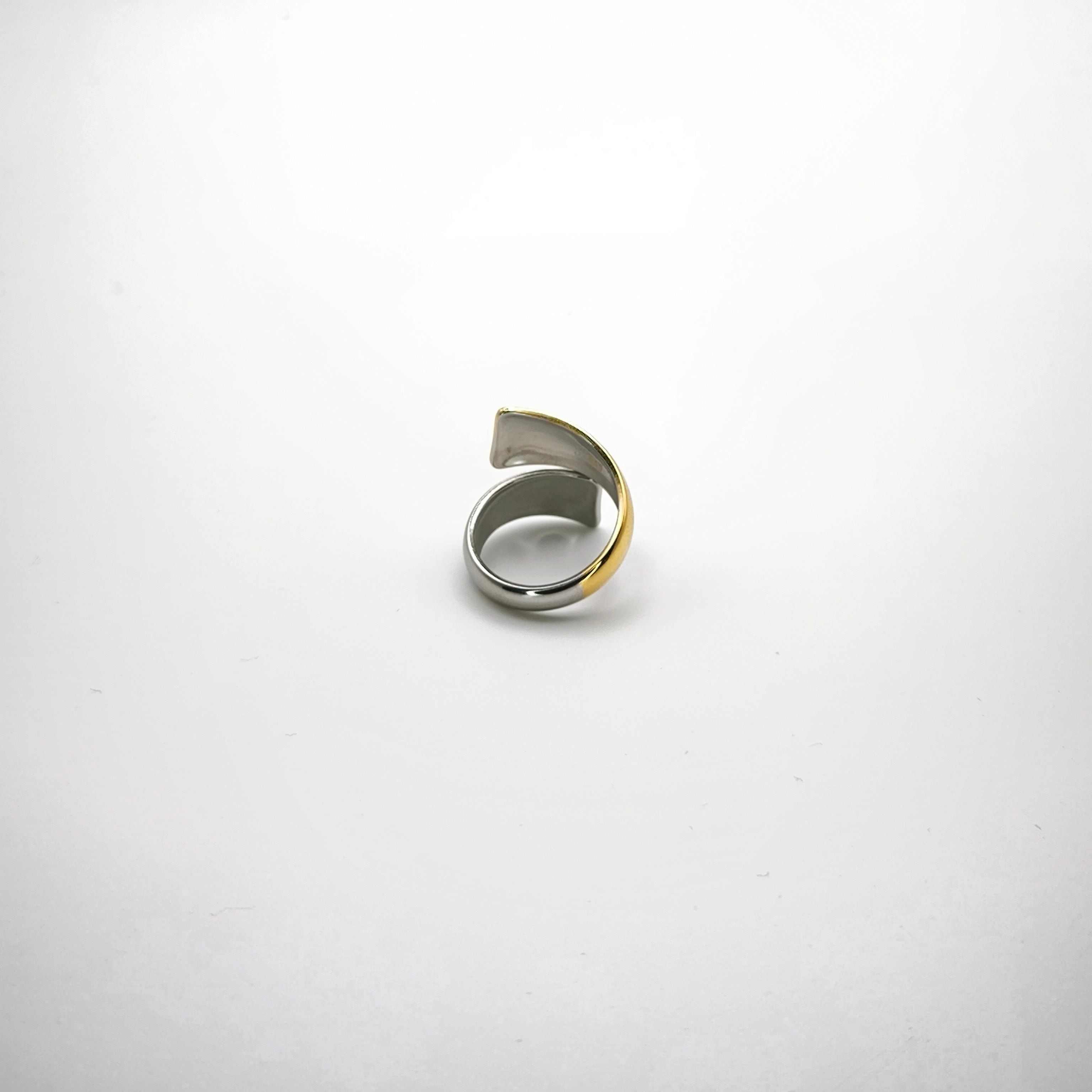 Δαχτυλίδι Διπλό Δίχρωμο