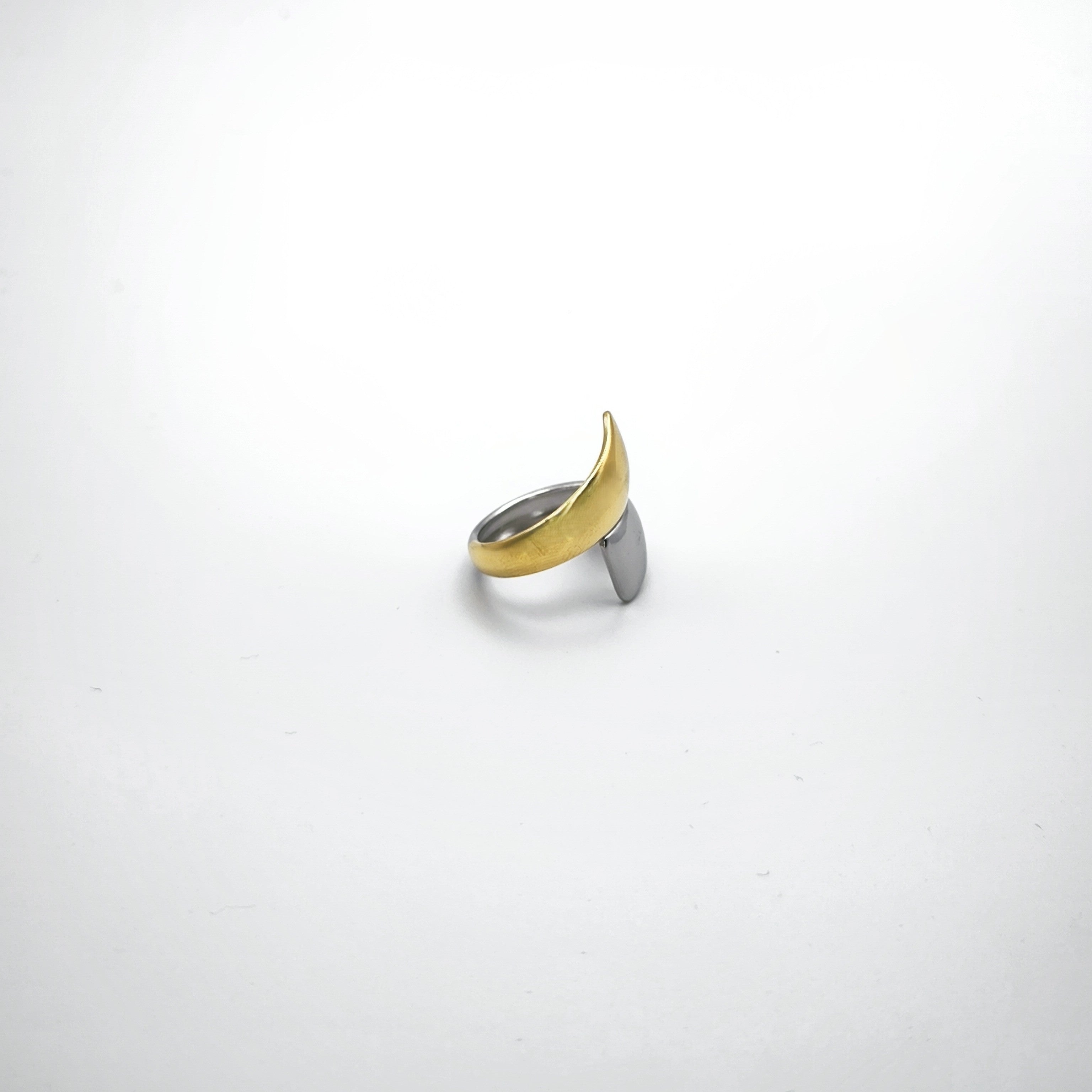 Δαχτυλίδι Διπλό Δίχρωμο