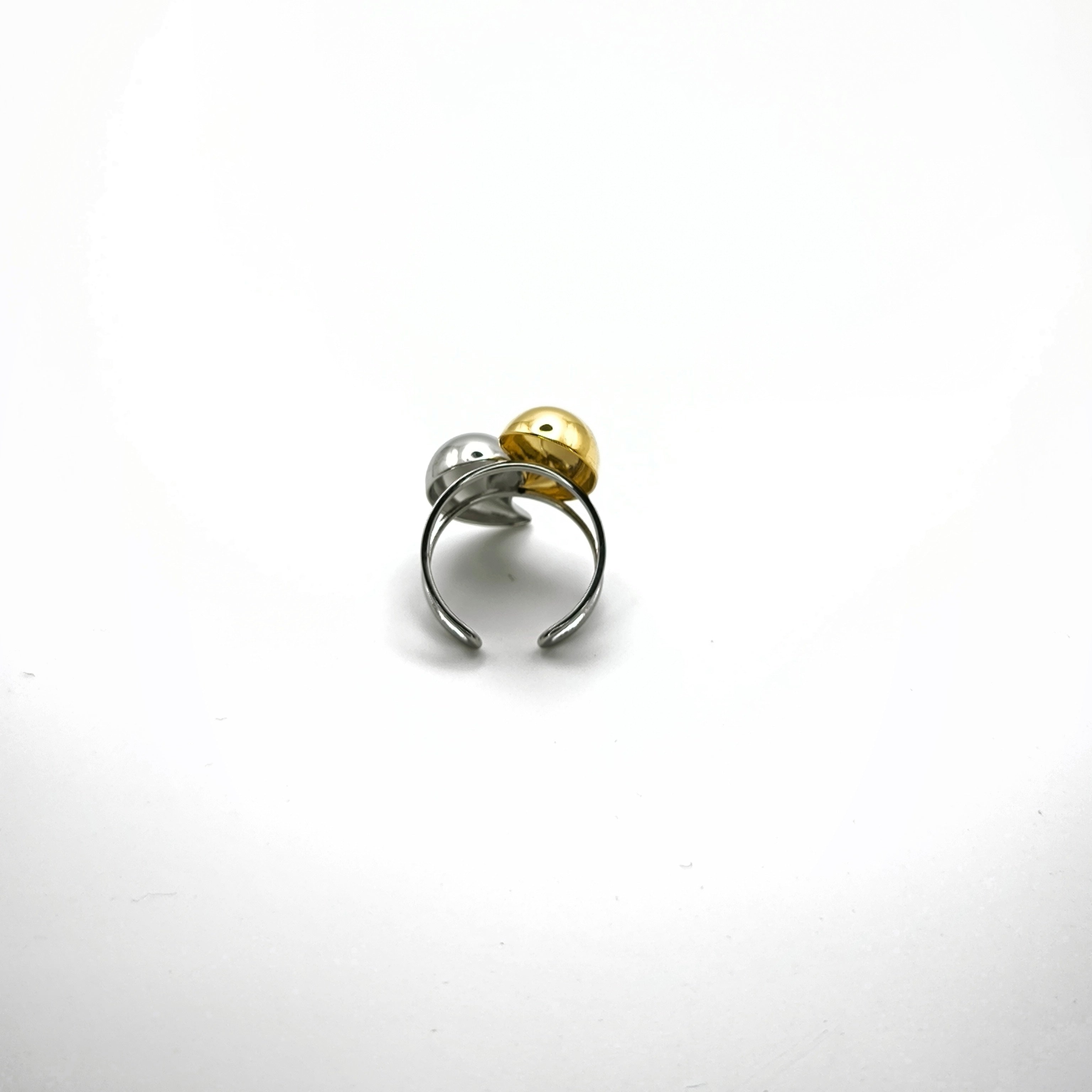 Δαχτυλίδι Δάκρυα Δίχρωμο