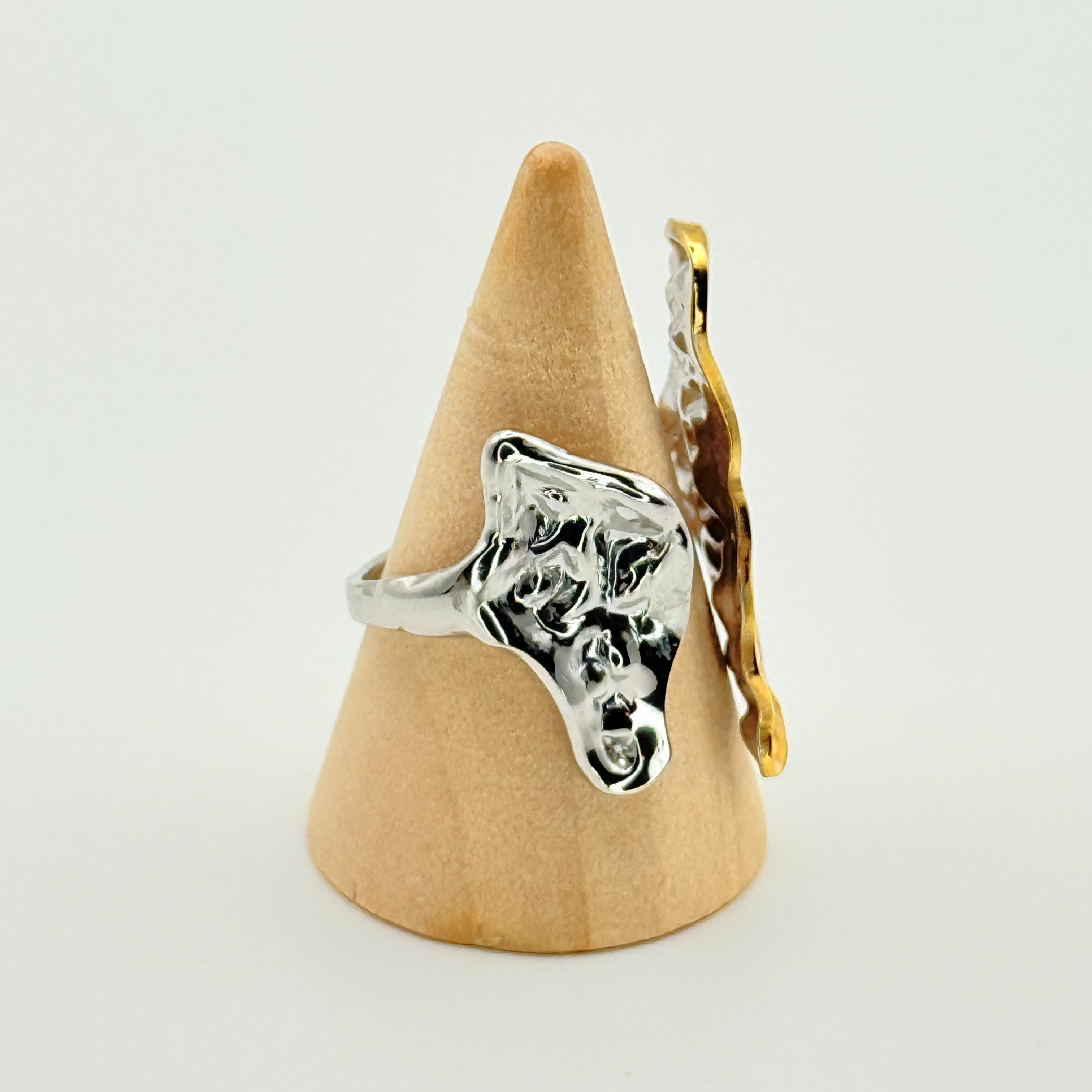 Δαχτυλίδι Ατσάλινο Δίχρωμο