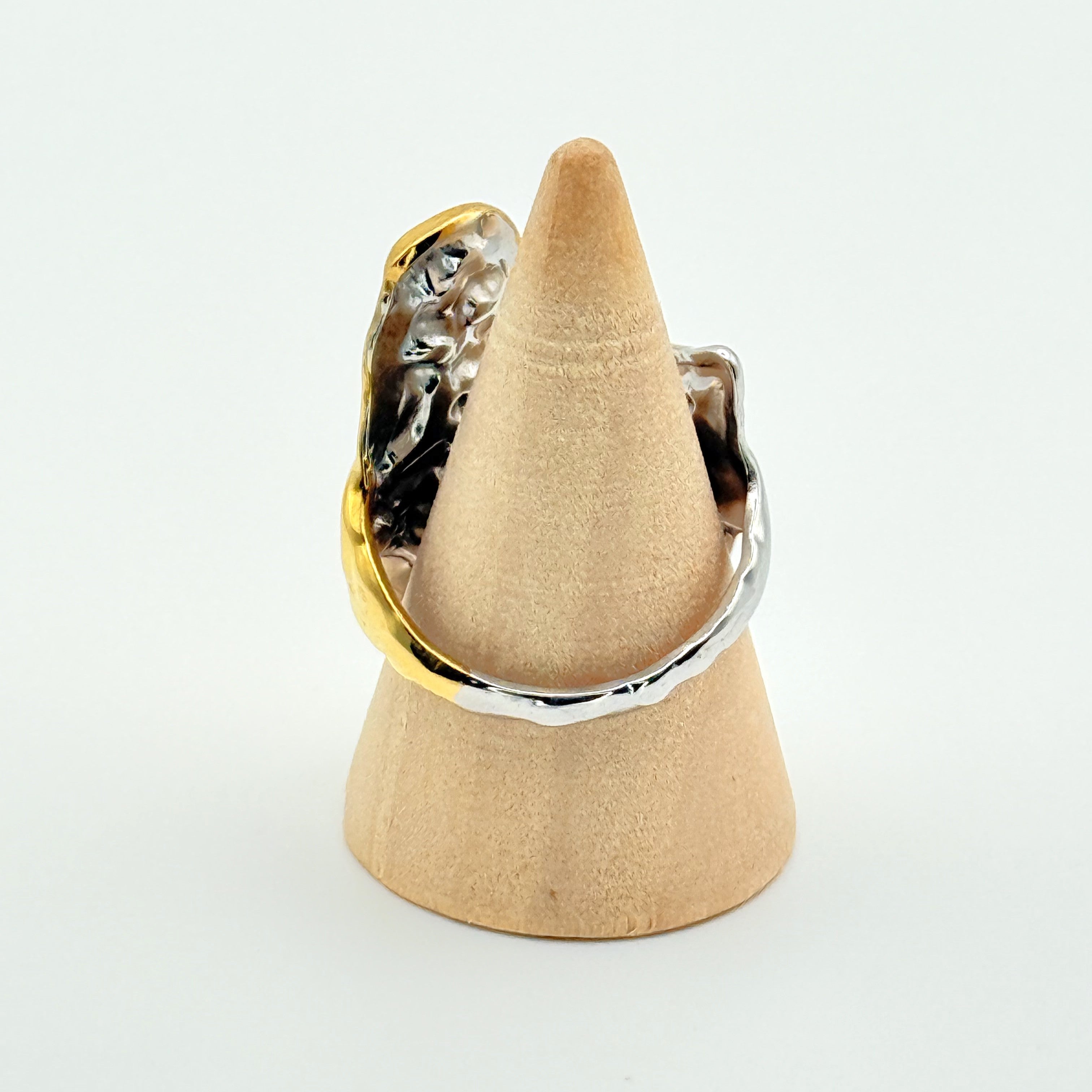 Δαχτυλίδι Ατσάλινο Δίχρωμο