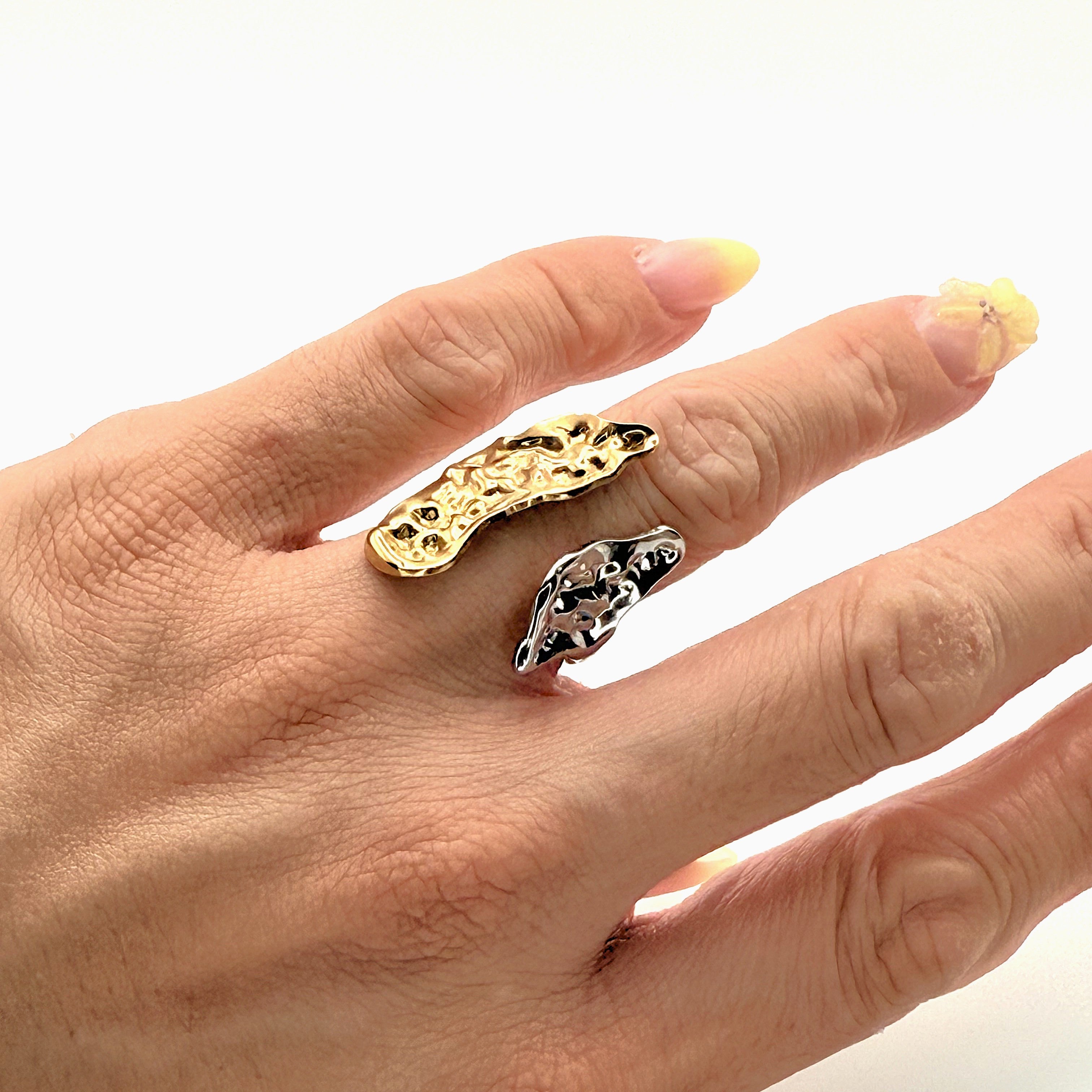 Δαχτυλίδι Ατσάλινο Δίχρωμο