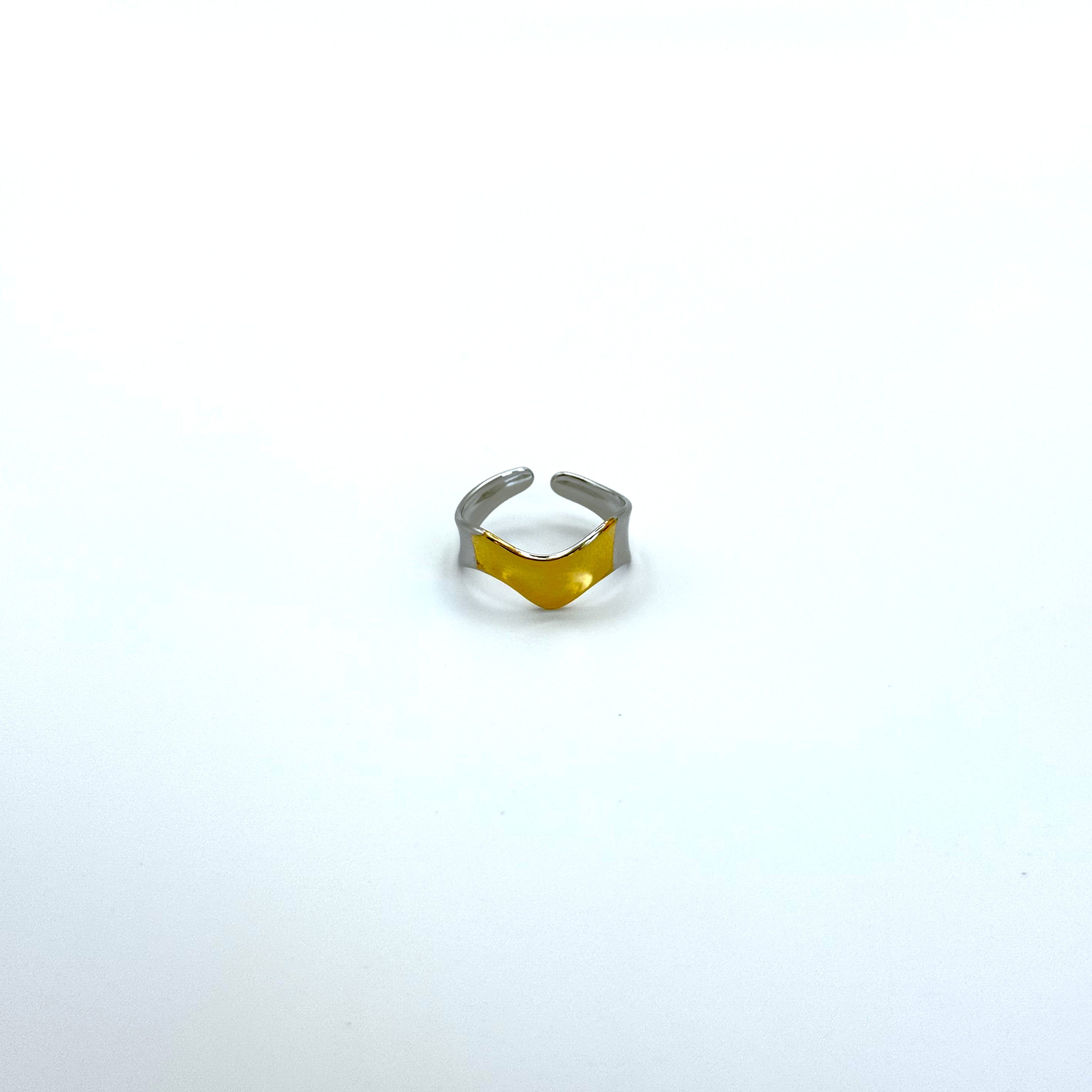 Δαχτυλίδι Ατσάλινο Μικρό Δίχρωμο